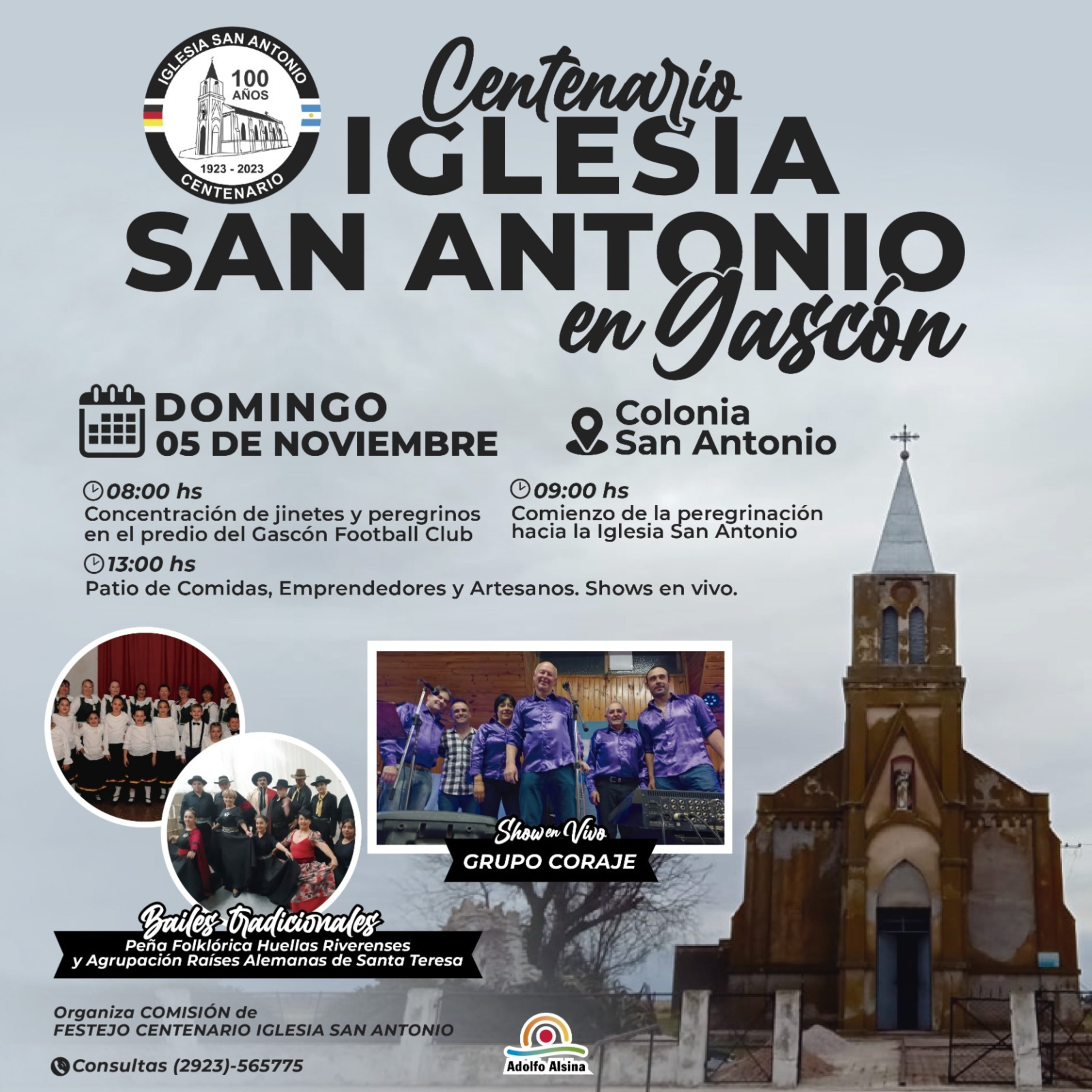 Centenario Iglesia San Antonio- Gascón 