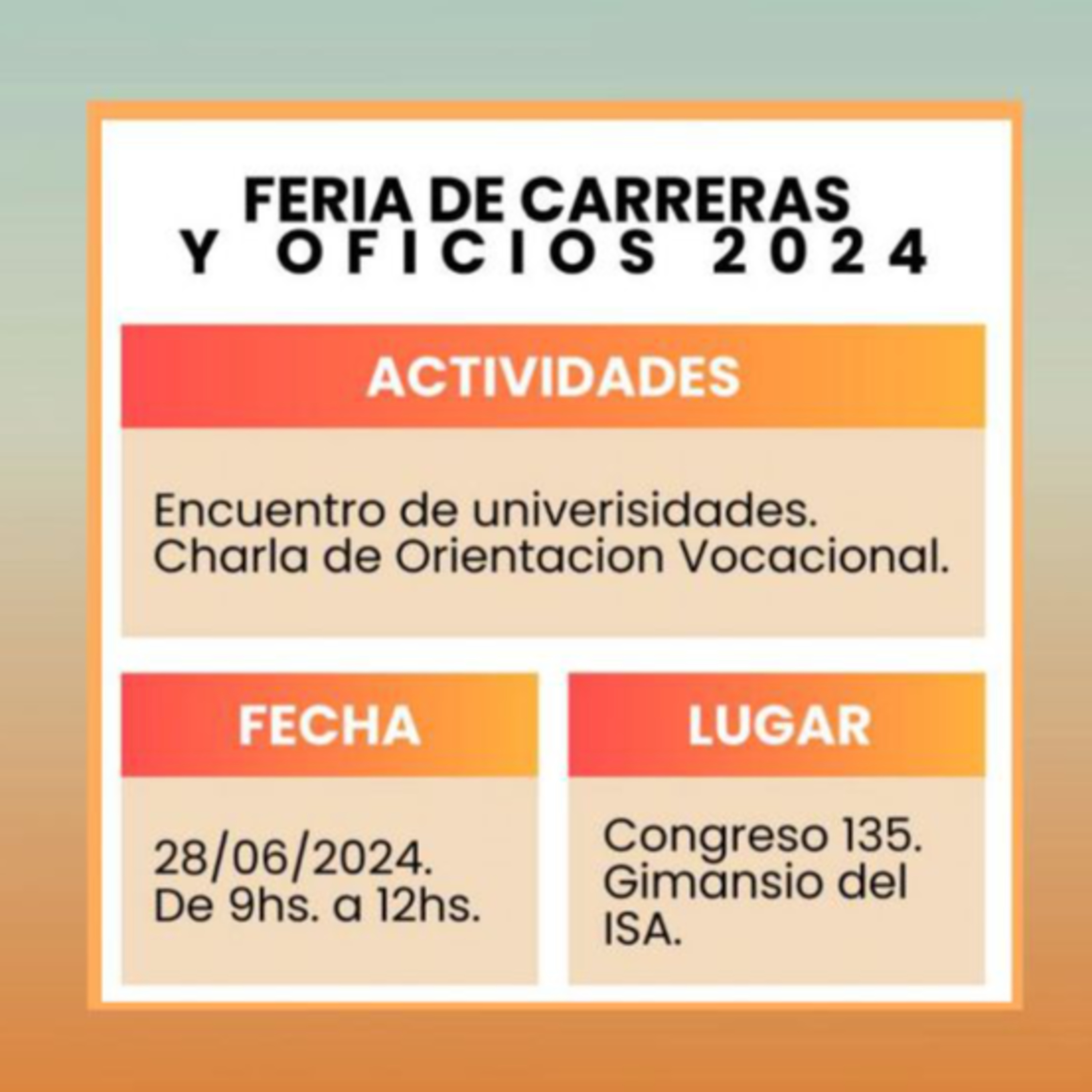 Feria de Carreras y Oficios 2024 este 28 de junio episode artwork