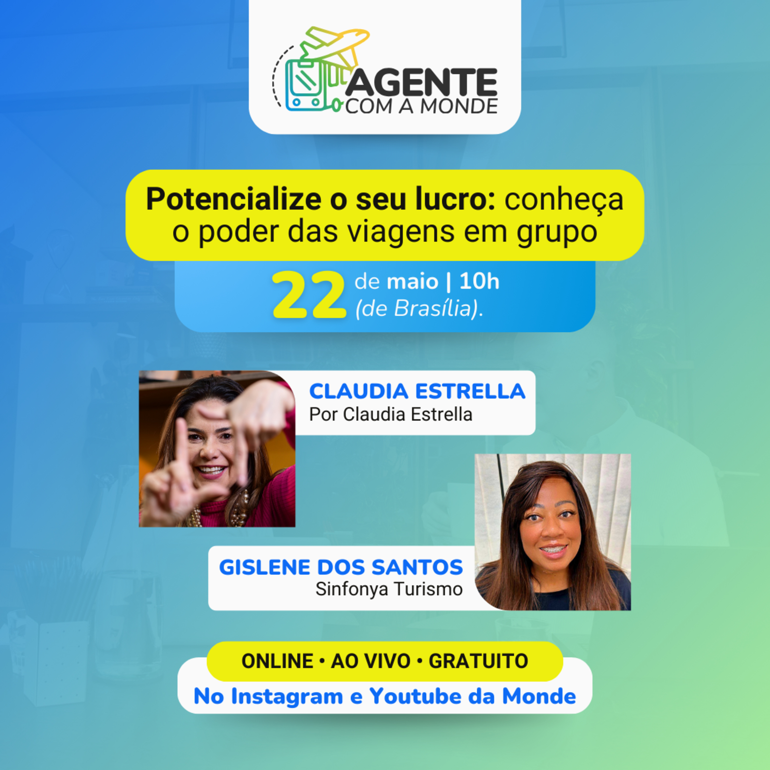 Potencialize o seu lucro: conheça o poder das viagens em grupo. Com Claudia Estrella e Gislene dos Santos episode artwork