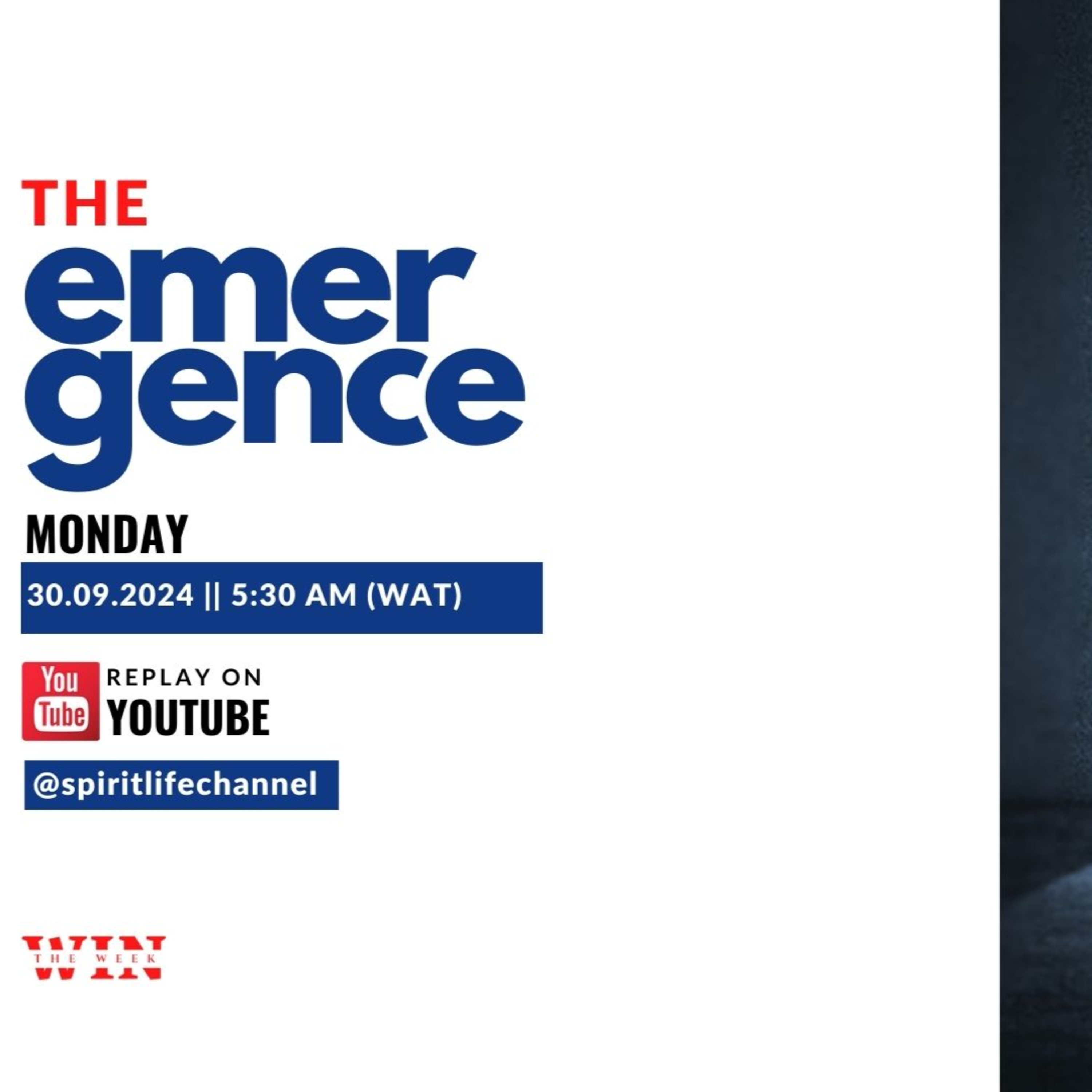 The Emergence #WinTheWeek 30092024 episode artwork