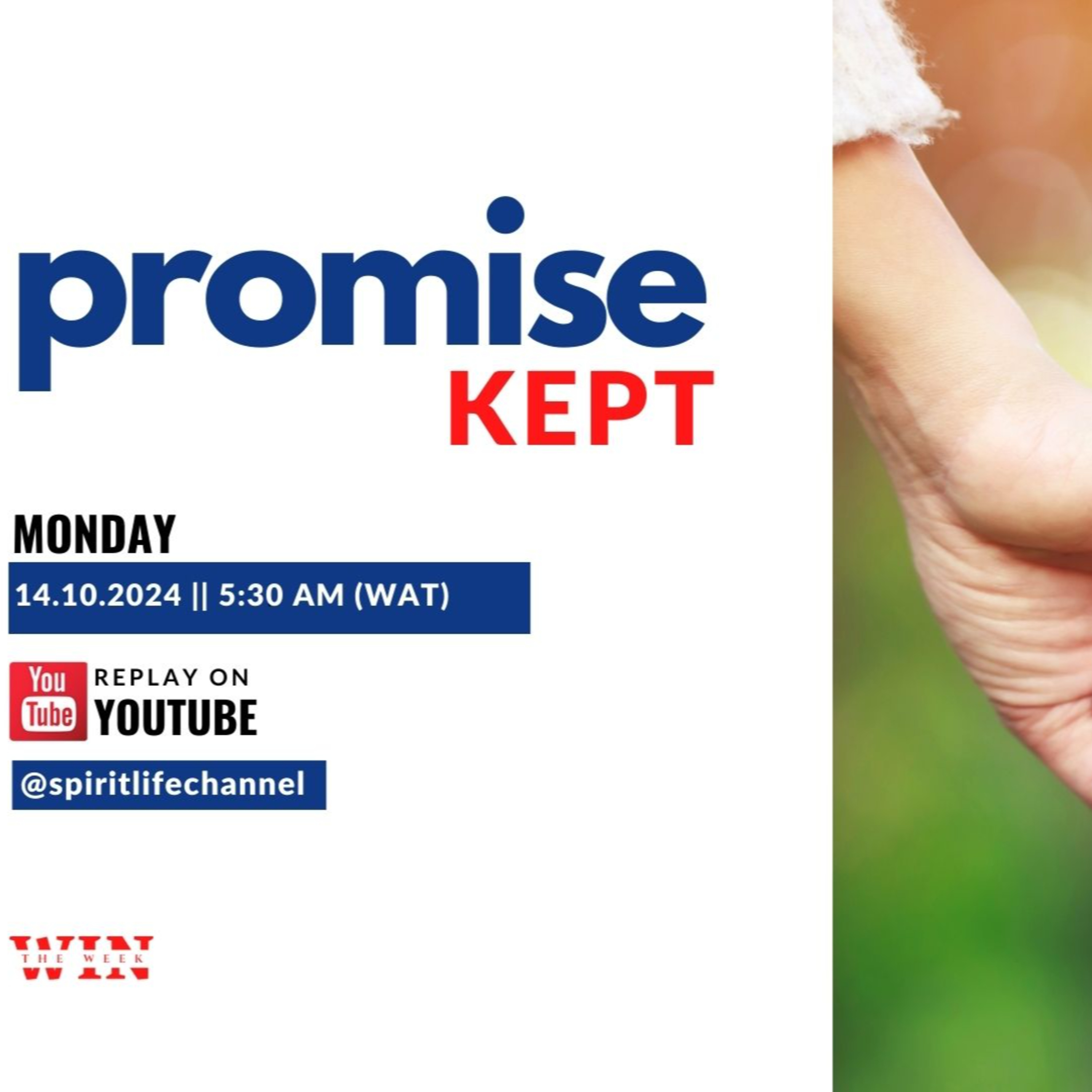 Promise Kept #WinTheWeek 14102024 episode artwork