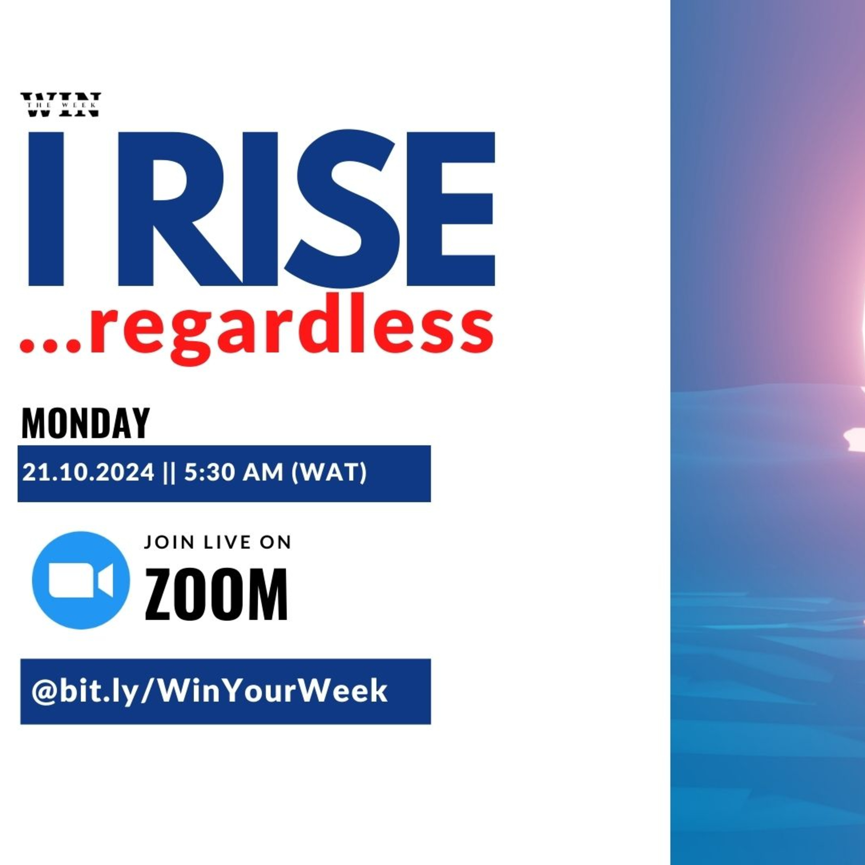 I RISE REGARDLESS #WinTheWeek 21102024 episode artwork