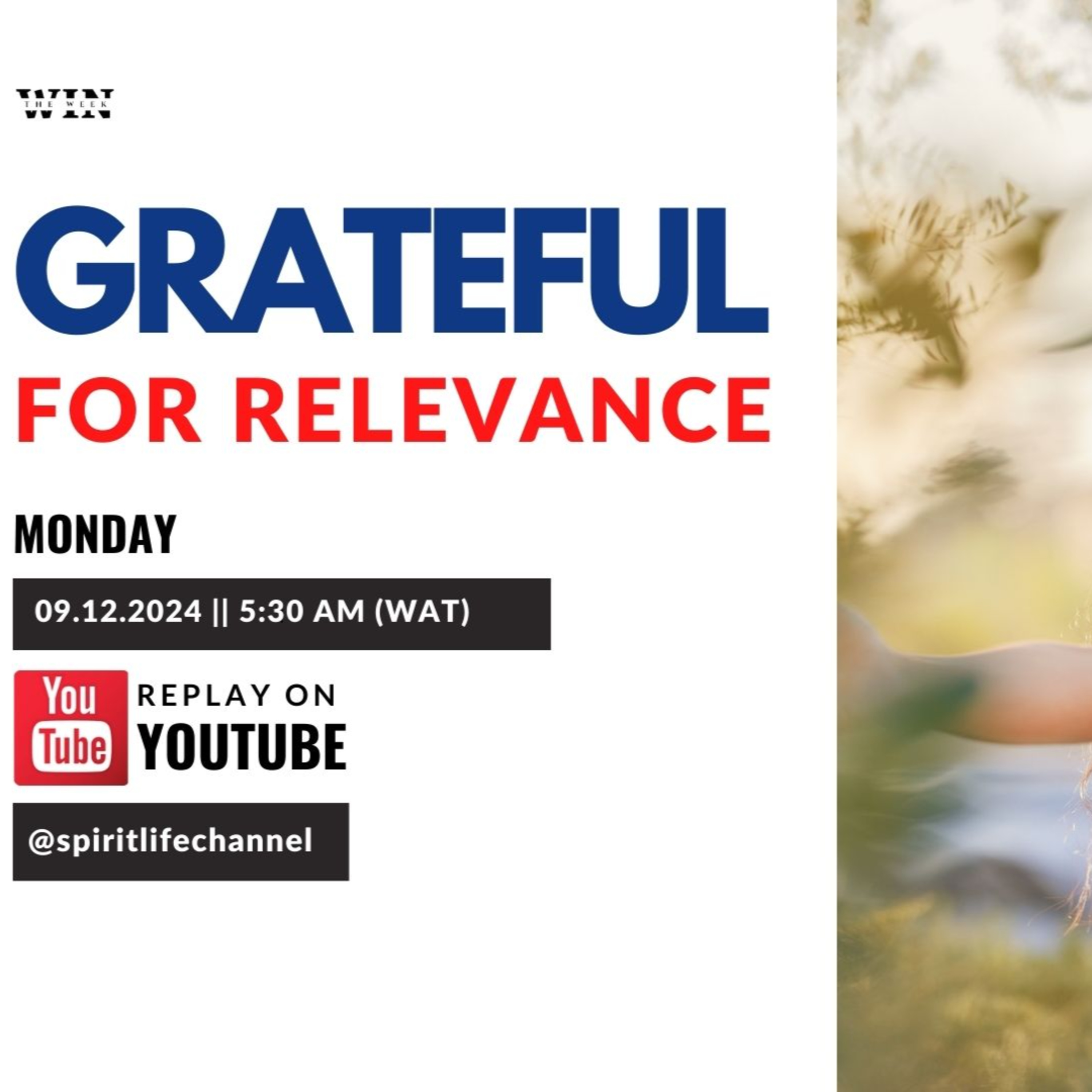 Grateful for Relevance #WinTheWeek 09122024 episode artwork