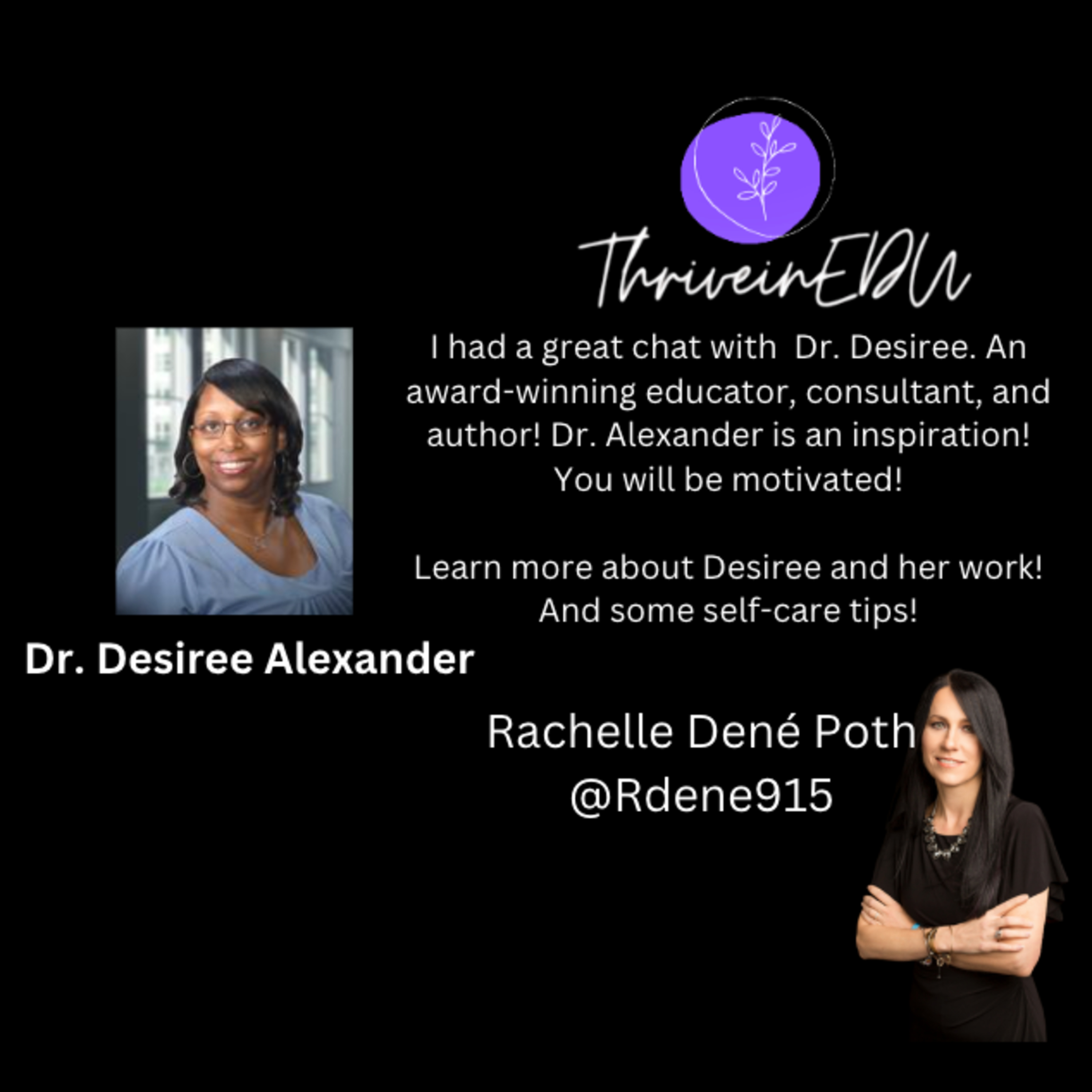 THRIVEinEDU by Dr. Rachelle Dené Poth @Rdene915