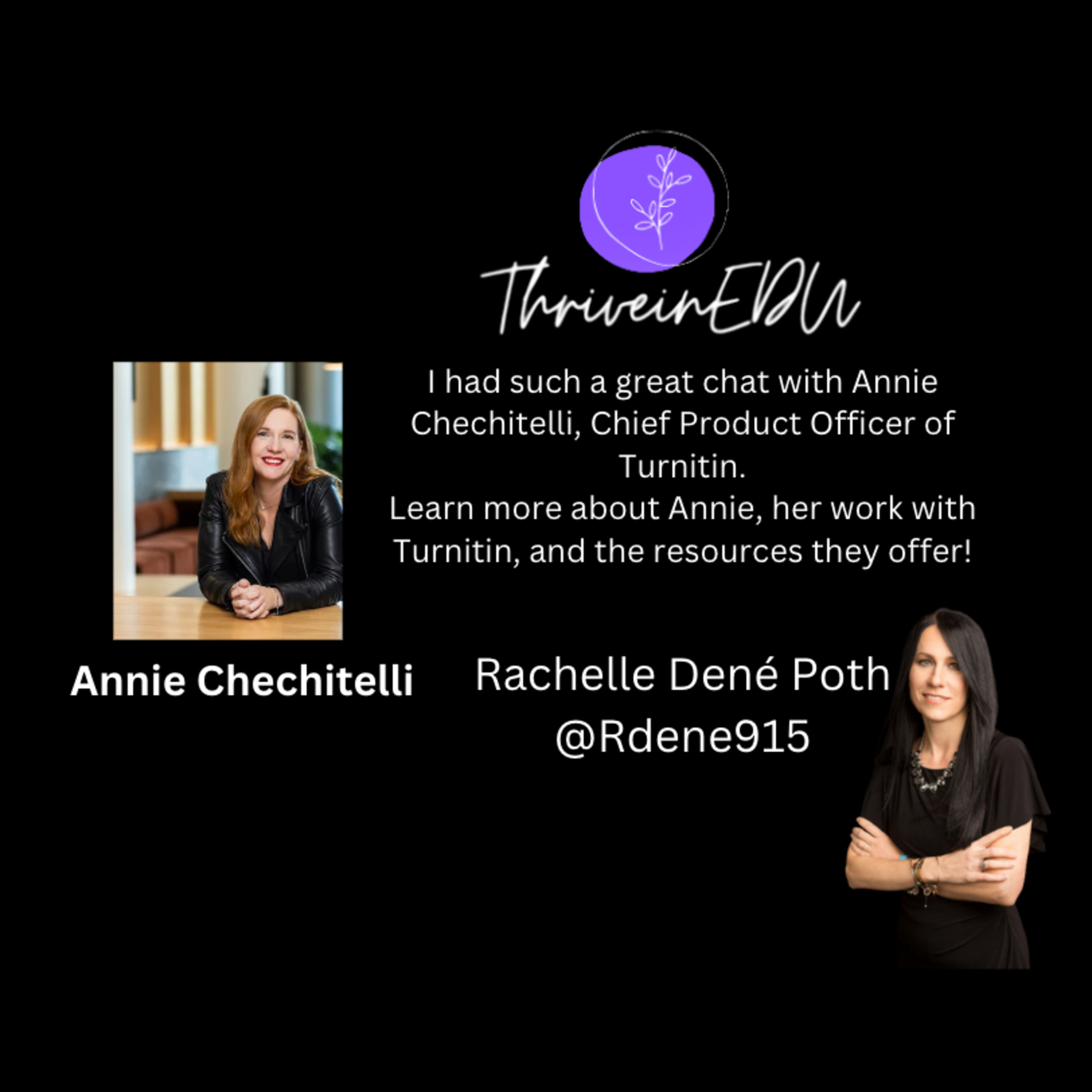 THRIVEinEDU by Dr. Rachelle Dené Poth @Rdene915