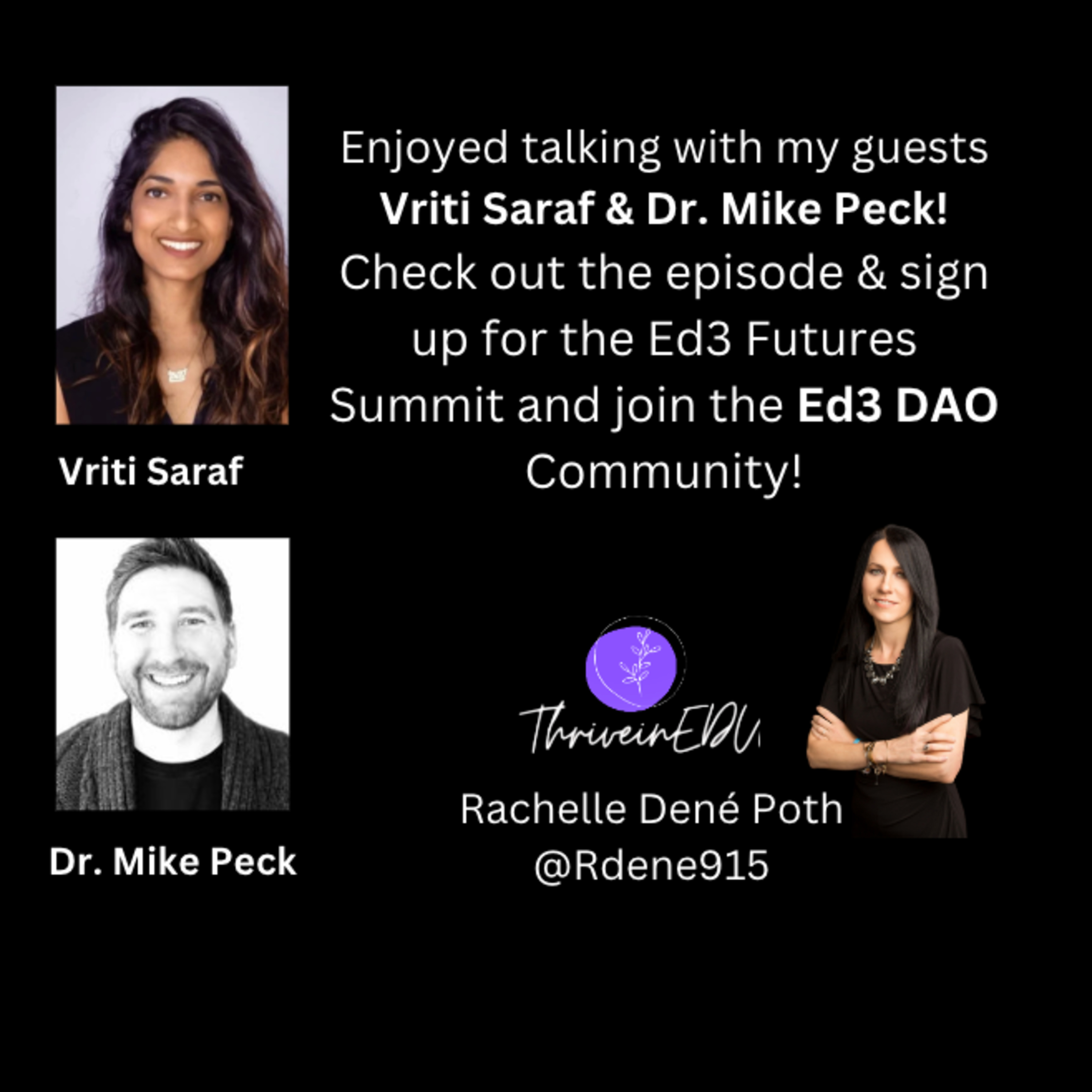 THRIVEinEDU by Dr. Rachelle Dené Poth @Rdene915