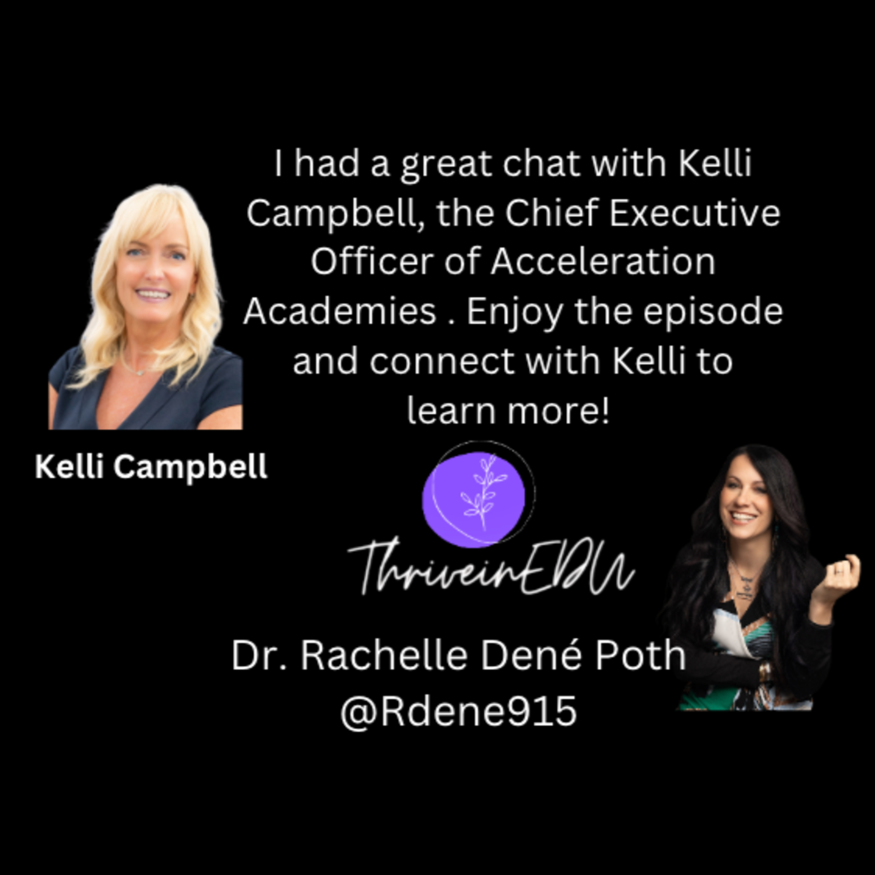 THRIVEinEDU by Dr. Rachelle Dené Poth @Rdene915