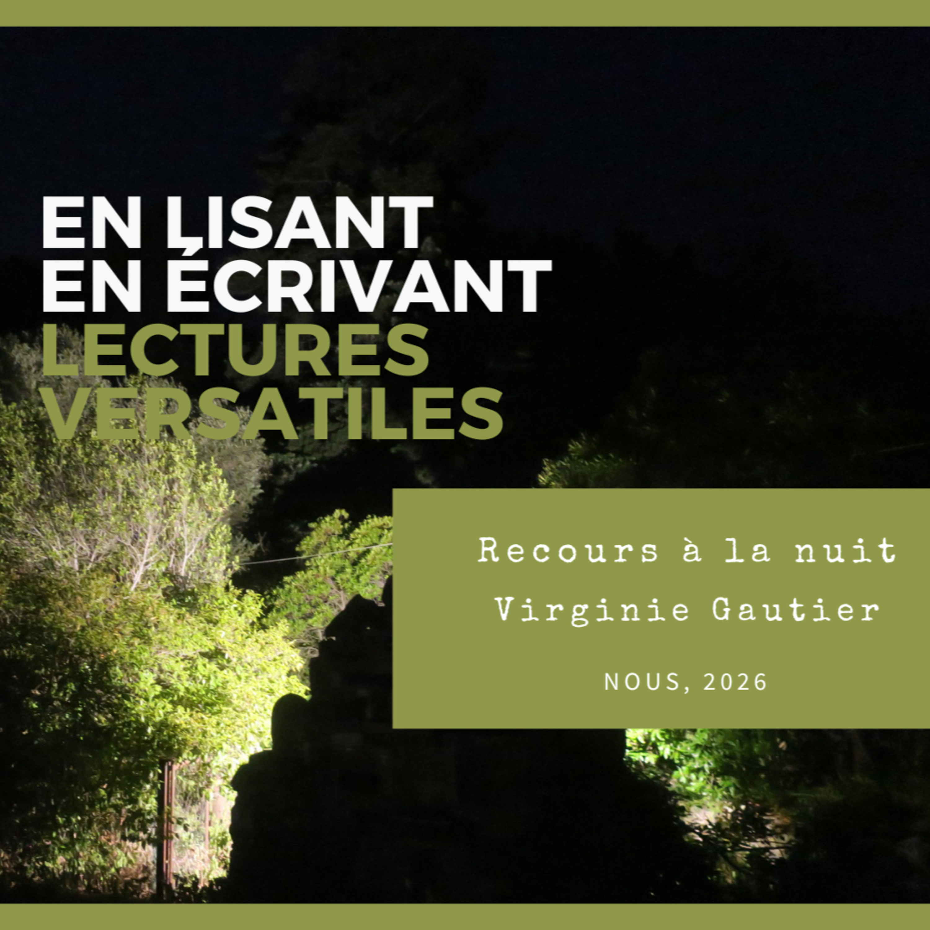 Recours à la nuit, de Virginie Gautier
