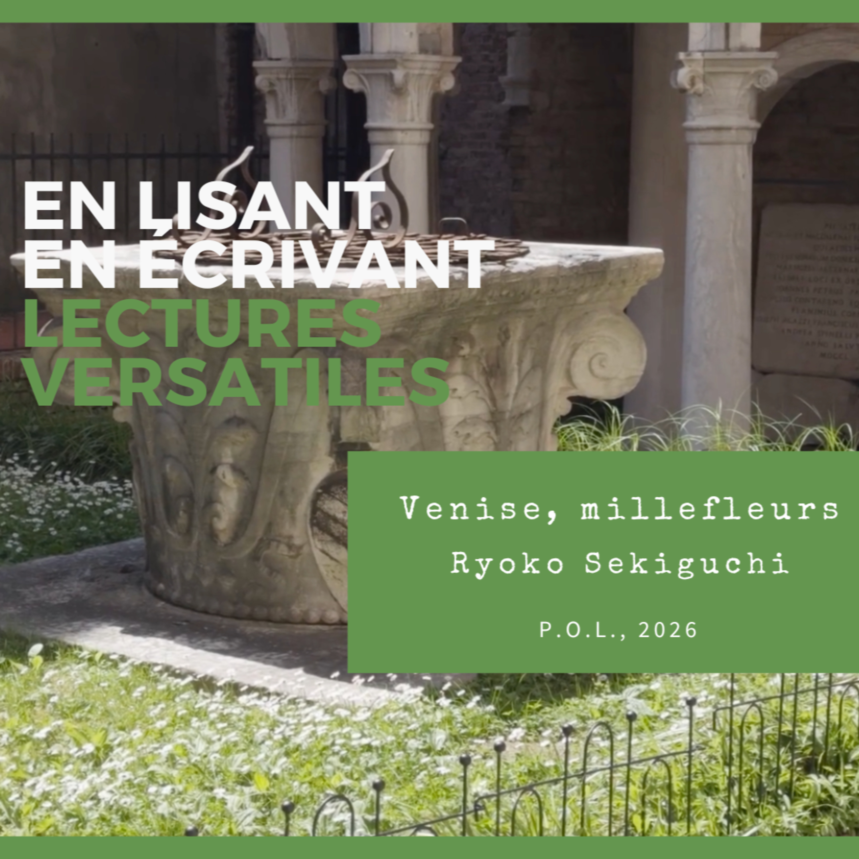 Venise, millefleurs, de Ryoko Sekiguchi