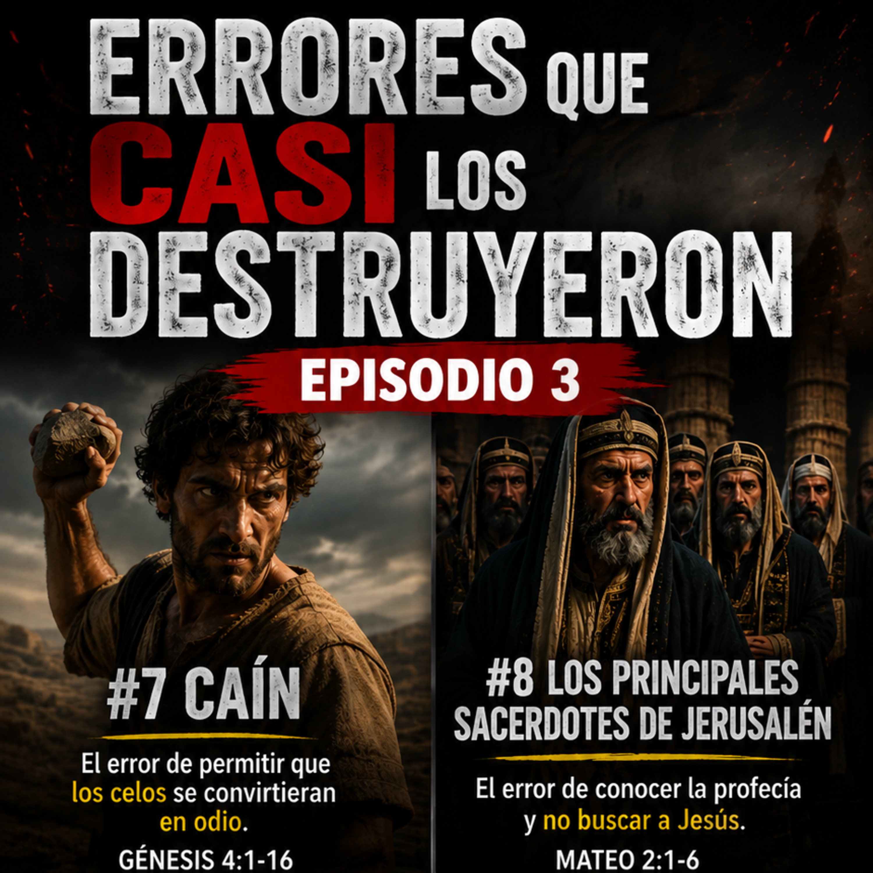 Ep. 3 | ERRORES QUE CASI LOS DESTRUYEN: Caín, los Sacerdotes, Lamec y Nazaret — Cuando el Corazón se Endurece episode artwork