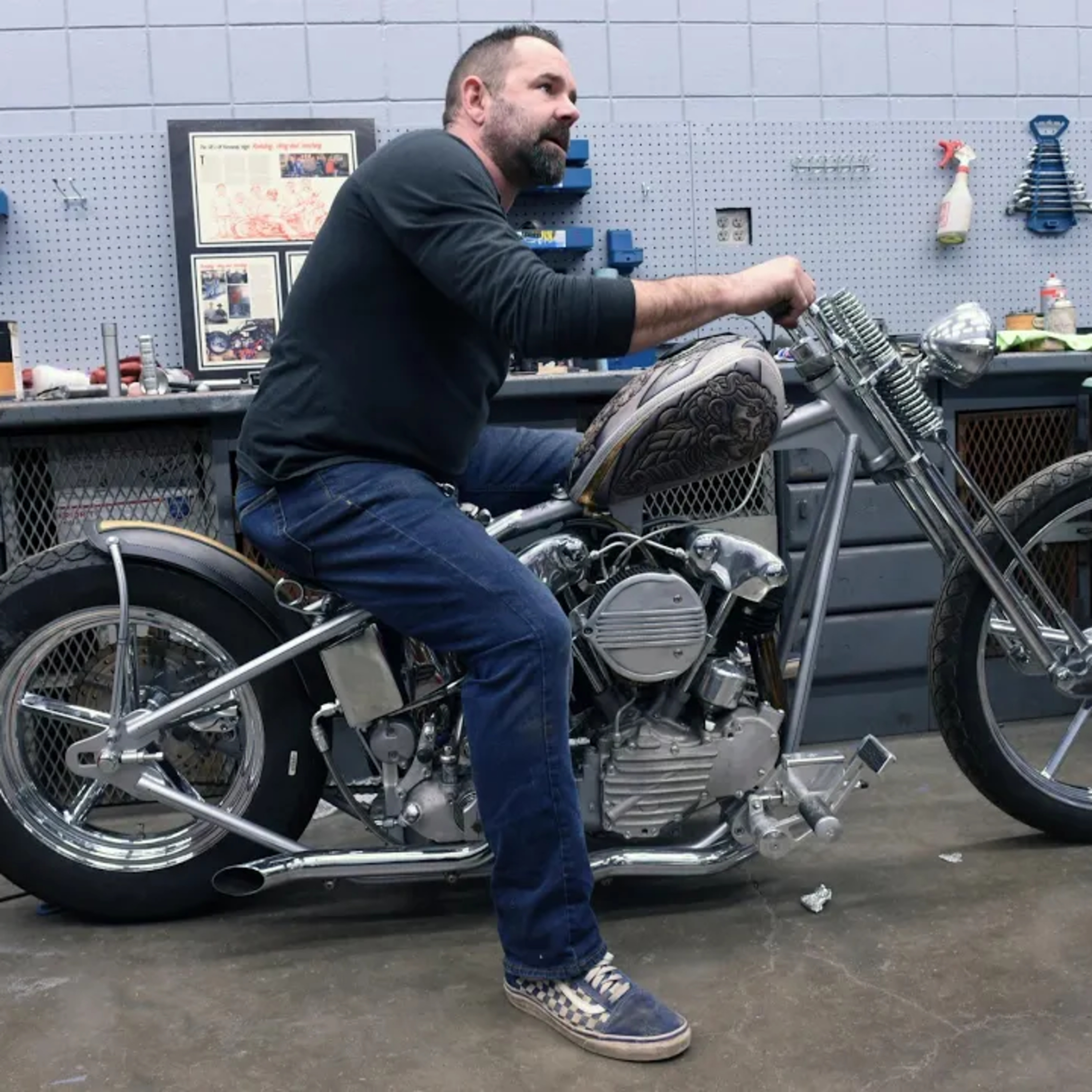 Kevin "Teach" Baas, Custom Vintage motorcycle Shop Teacher episode artwork