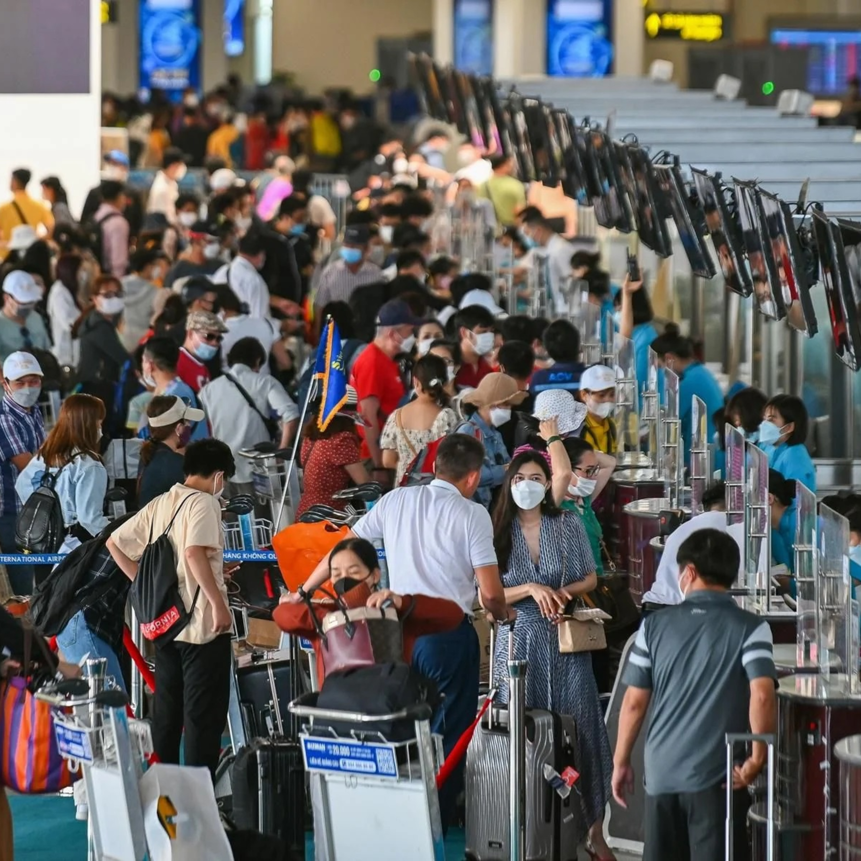 Cảng hàng không Quốc tế Nội Bài – Không để xảy ra ùn tắc, mất an ninh trong dịp Tết Nguyên đán