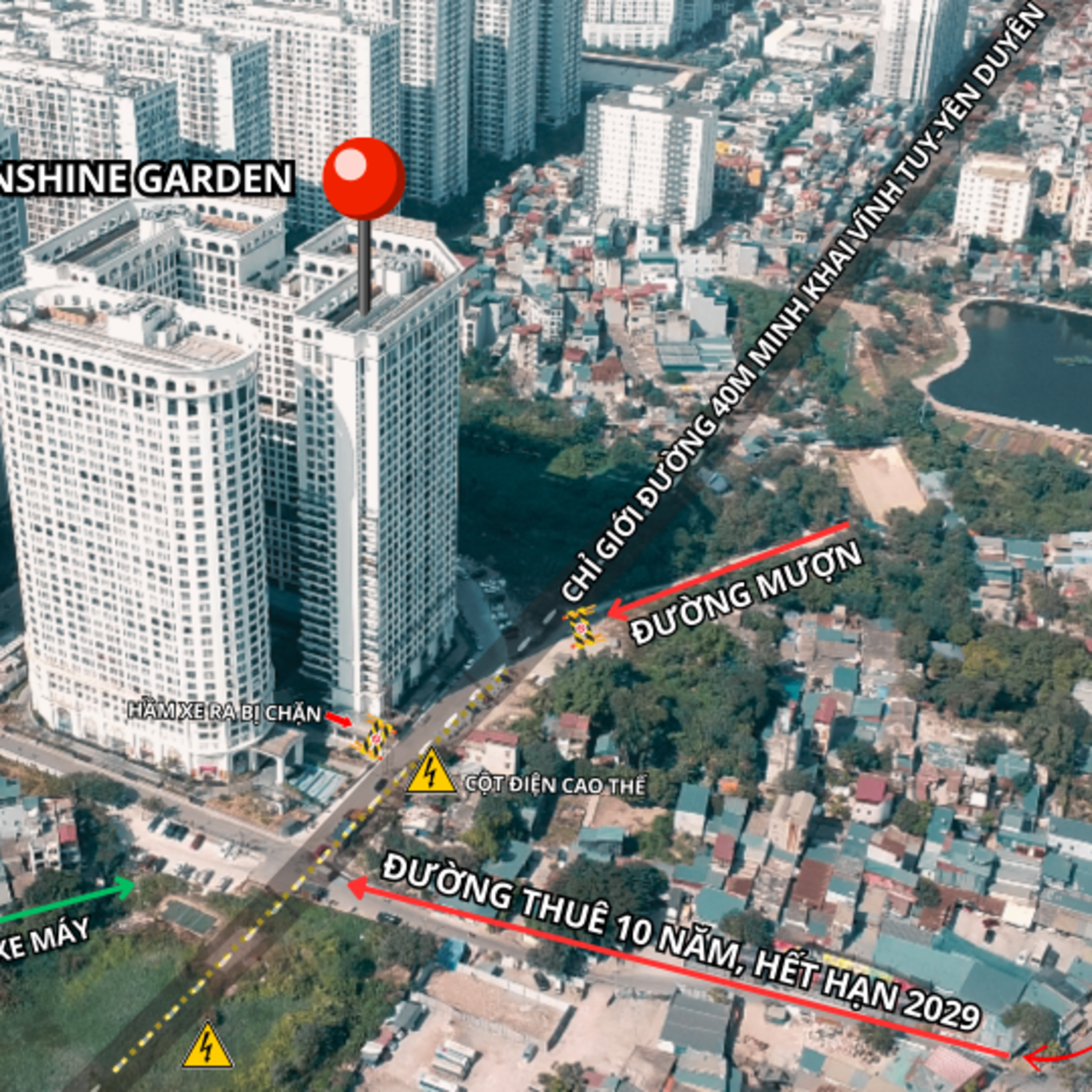 Thị thành ký: “Chung cư mượn đường” Sunshine Garden