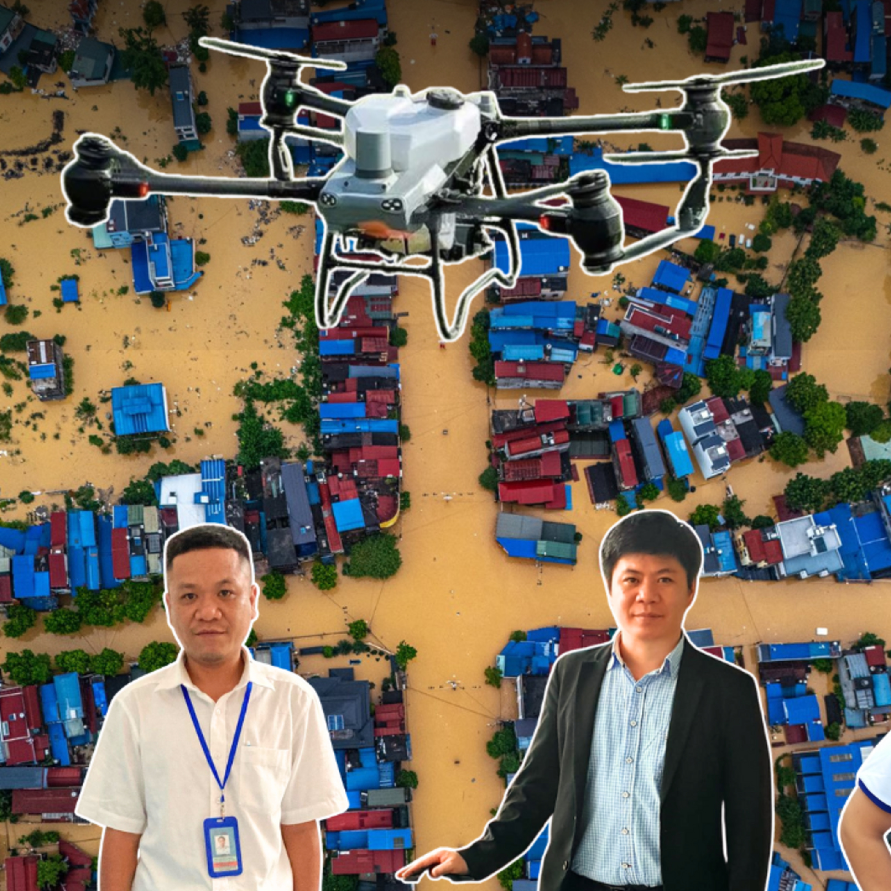 Thị thành ký: Phi công Drone đổ về miền Bắc trinh sát, thả hàng trăm tấn hàng cứu trợ, cứu sống người bị lật thuyền trong đêm