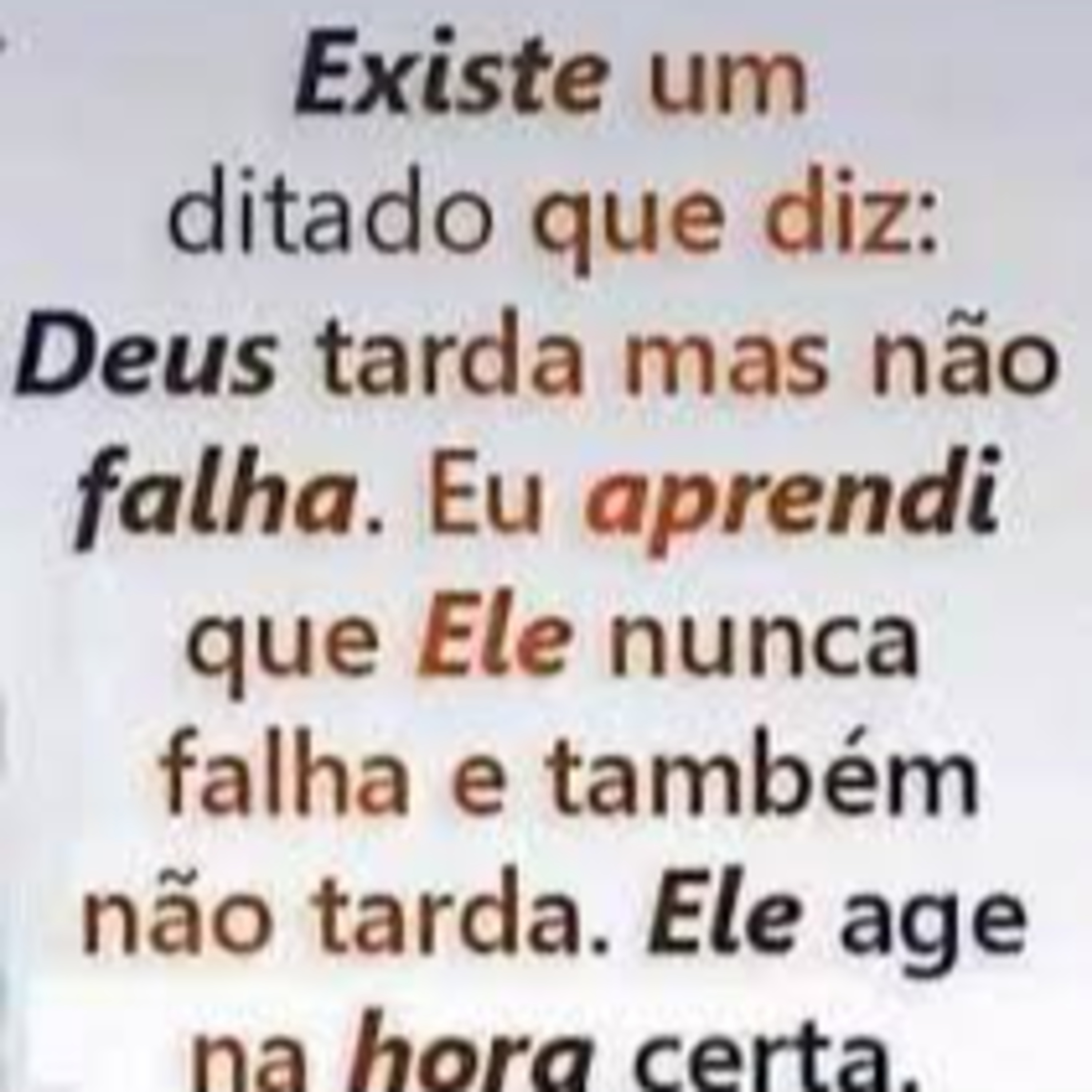 Nem tarda, nem falha!
