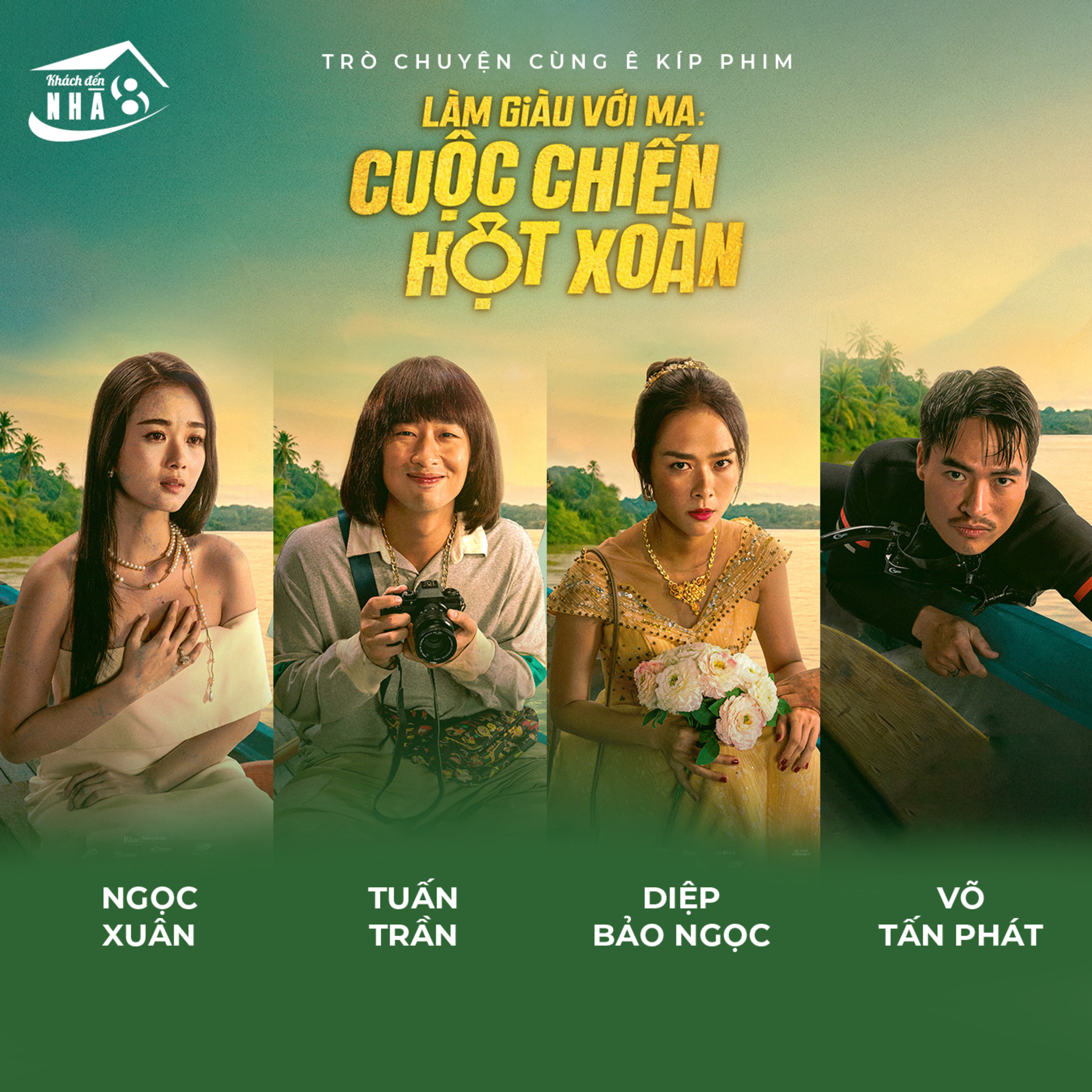 Hậu trường Làm giàu với ma 2 chấn động khi Tuấn Trần khui "cảnh nóng" của Võ Tấn Phát-Diệp Bảo Ngọc
