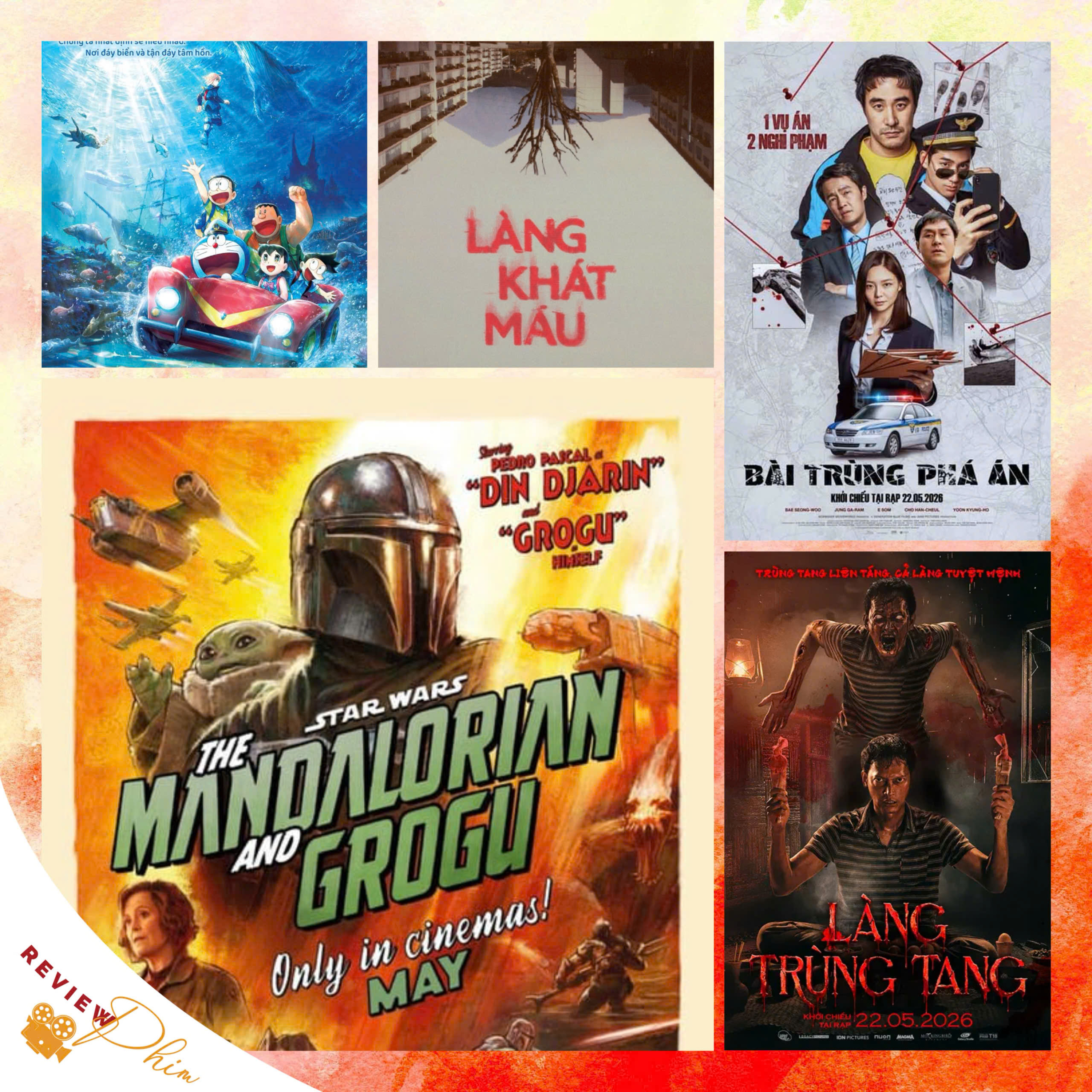Review phim: STAR WARS: MANDALORIAN VÀ GROGU, BÀI TRÙNG PHÁ ÁN, LÀNG KHÁT MÁU, LÀNG TRÙNG TANG và Phim Điện Ảnh Doraemon: Nobita và Lâu Đài Dưới Đáy Biển (Phiên bản mới) episode artwork