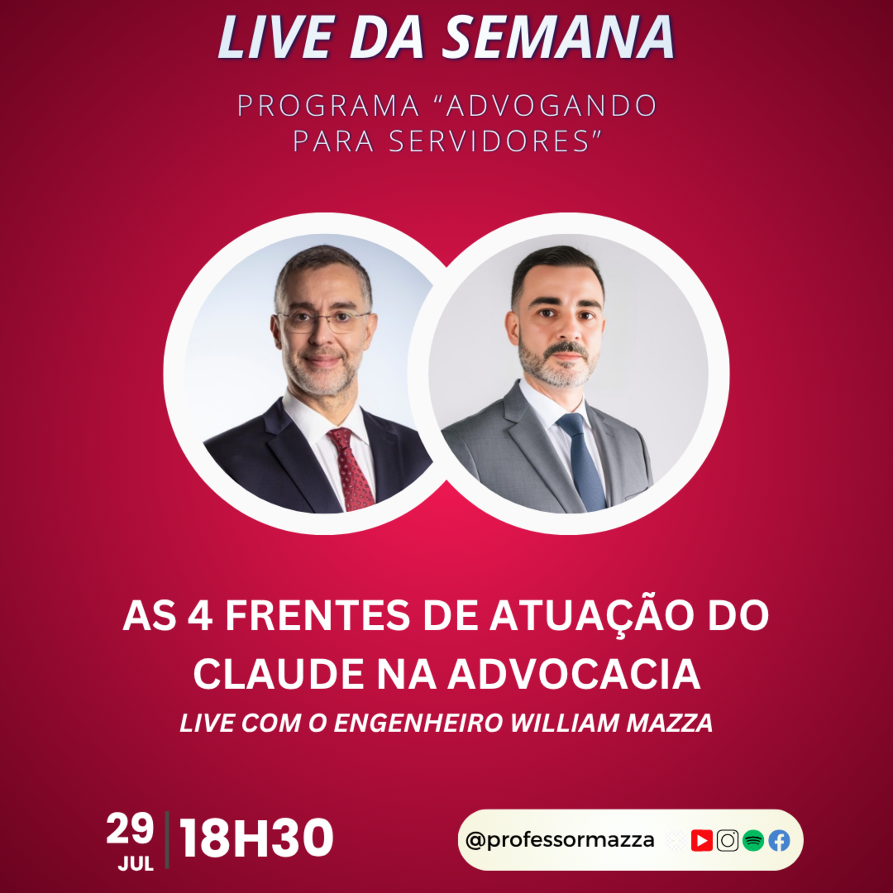 As 4 frentes de atuação do Claude na advocacia (LIVE COMPLETA) | Advogando para Servidores episode artwork