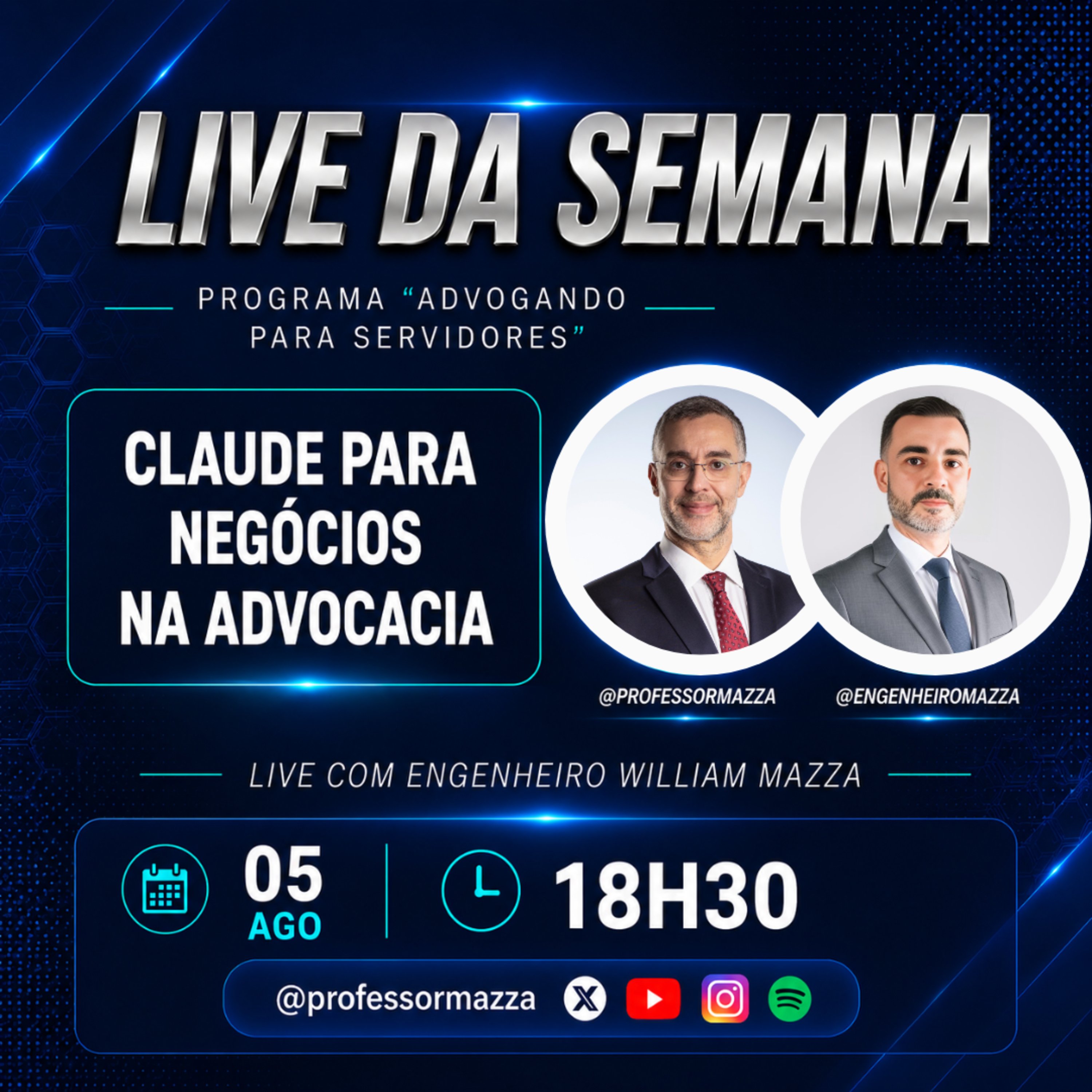 Claude para negócios na advocacia (LIVE COMPLETA) | Advogando para Servidores episode artwork