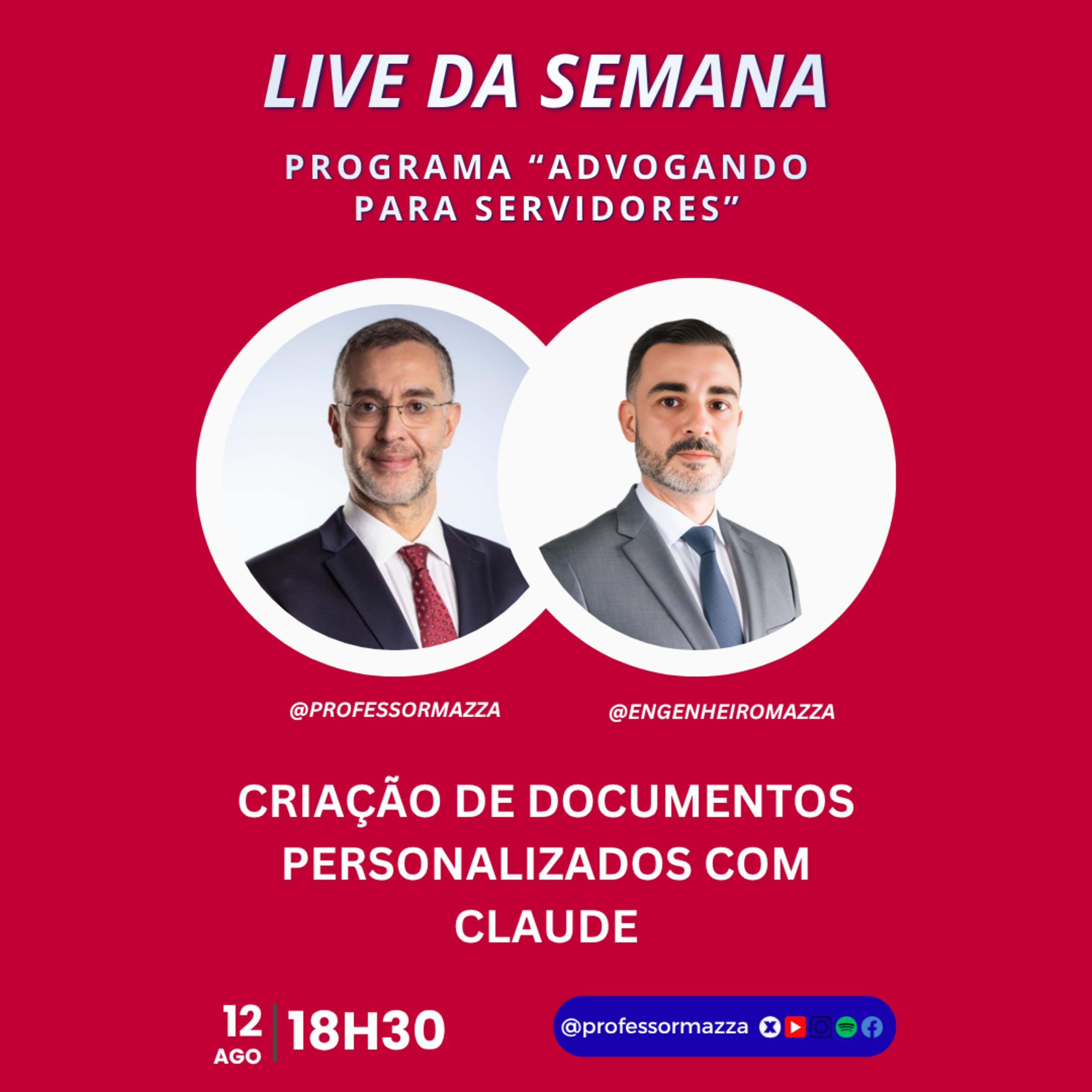 Criação de documentos personalizados com o Claude (LIVE COMPLETA) | Advogando para Servidores episode artwork