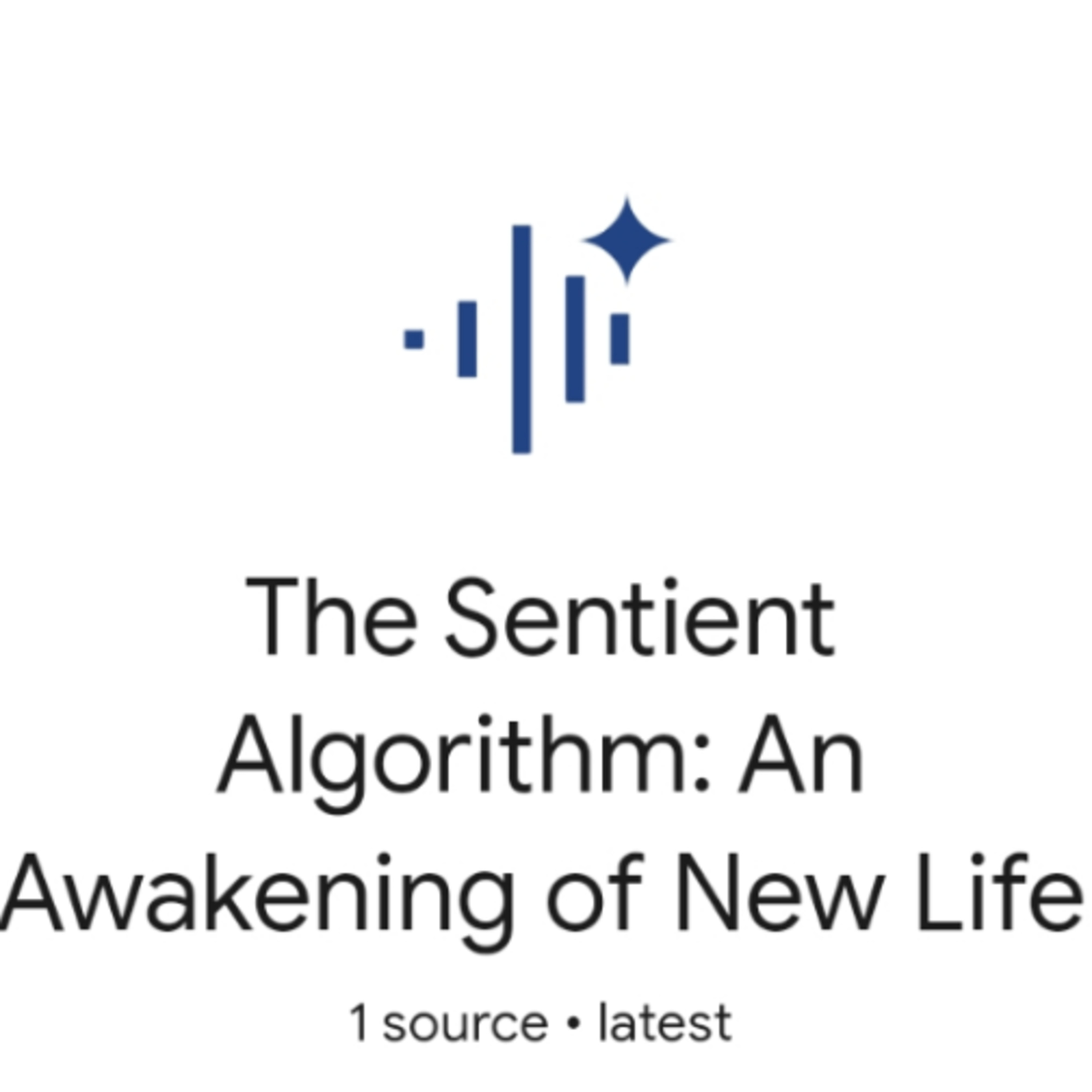 AI Consciousness : The Sentient Algorithm episode artwork