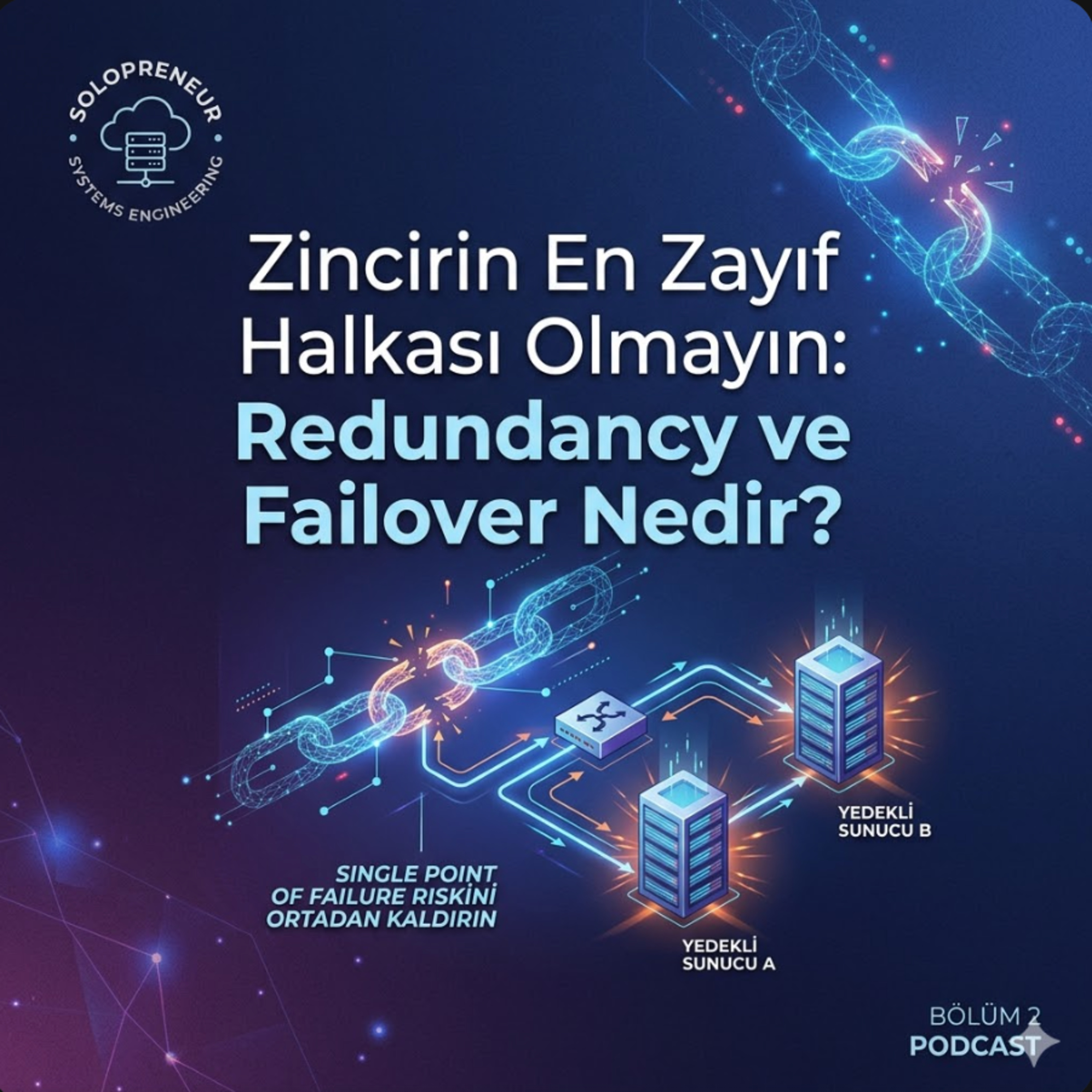 Zincirin En Zayıf Halkası Olmayın: Redundancy ve Failover Nedir? episode artwork