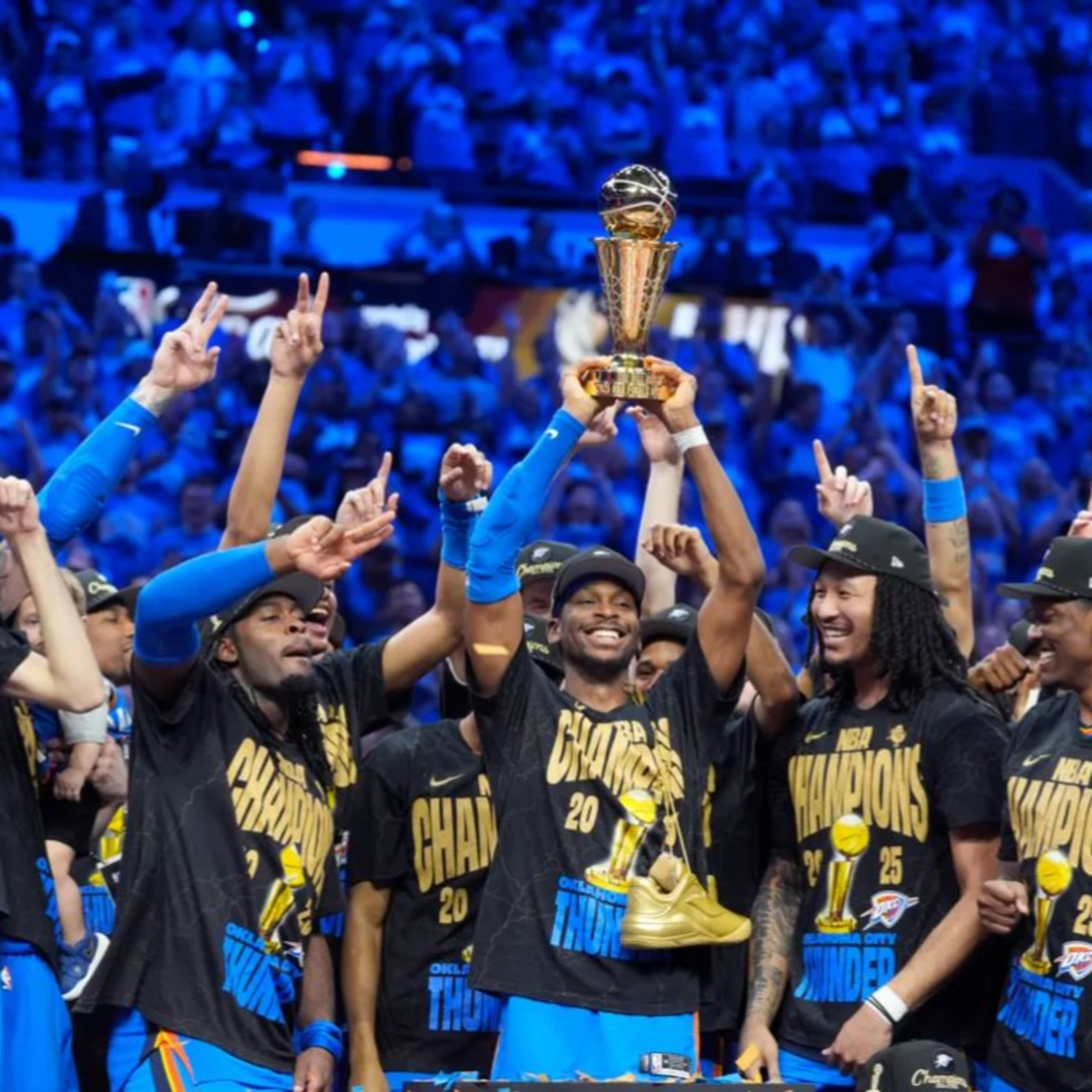 The Oklahoma City Thunder win the NBA Finals and a preview of the 2025 NBA Draft. episode artwork