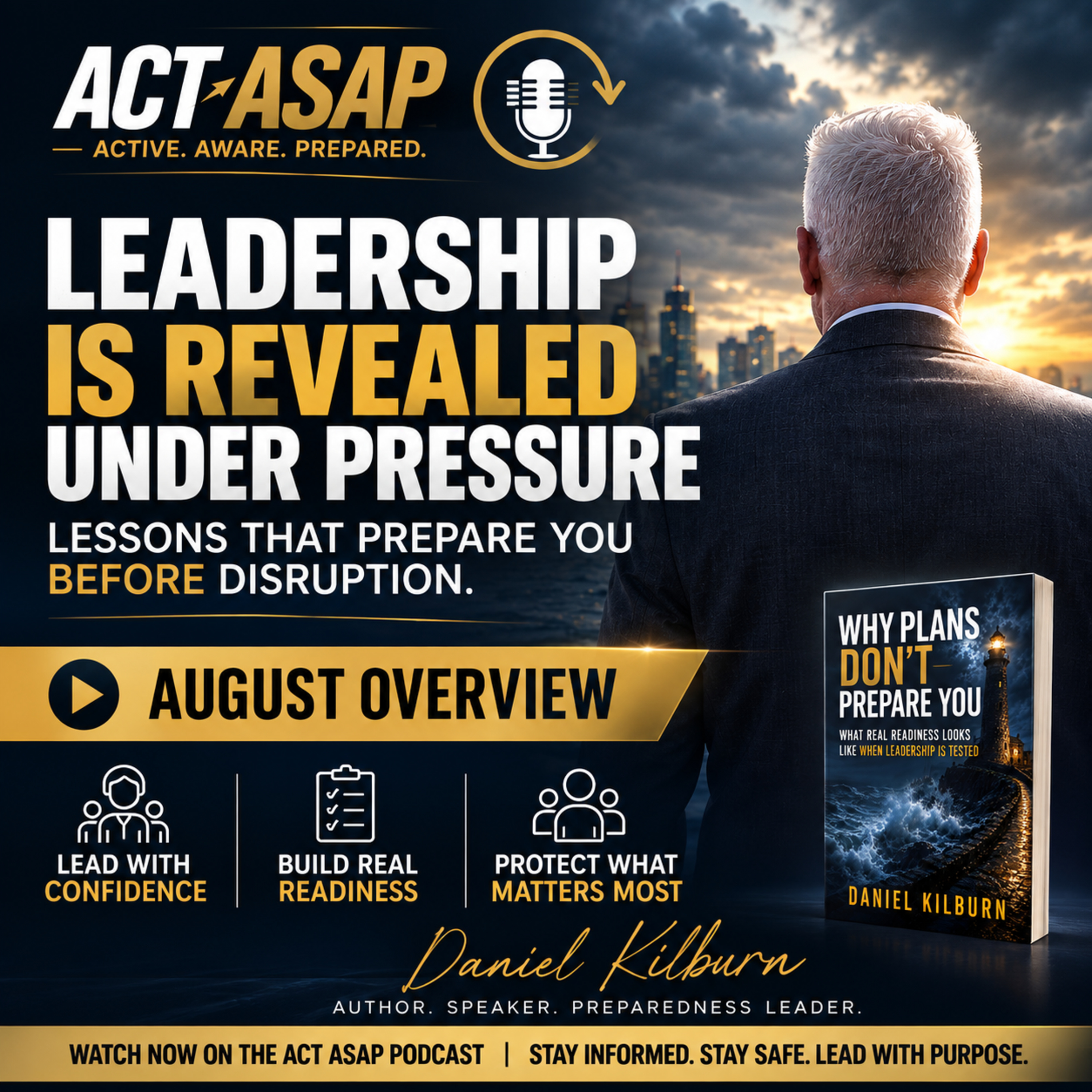 Leadership isn't tested when everything is going according to plan.