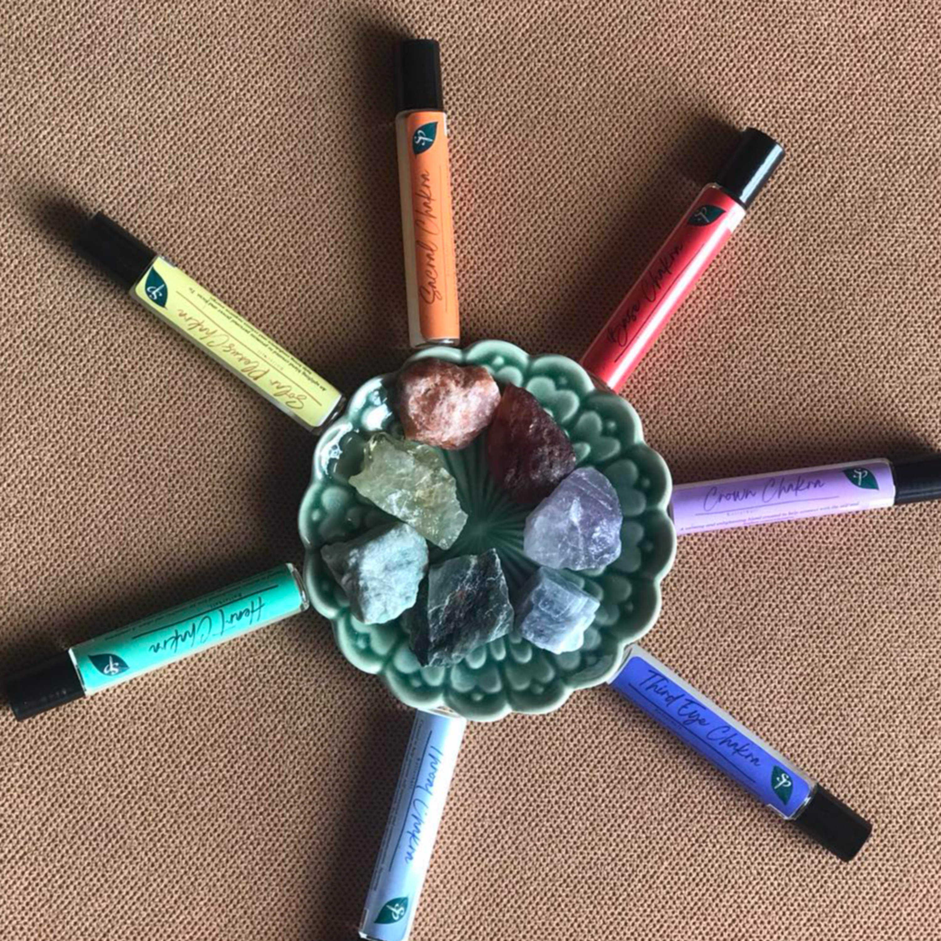 精油與七脈輪