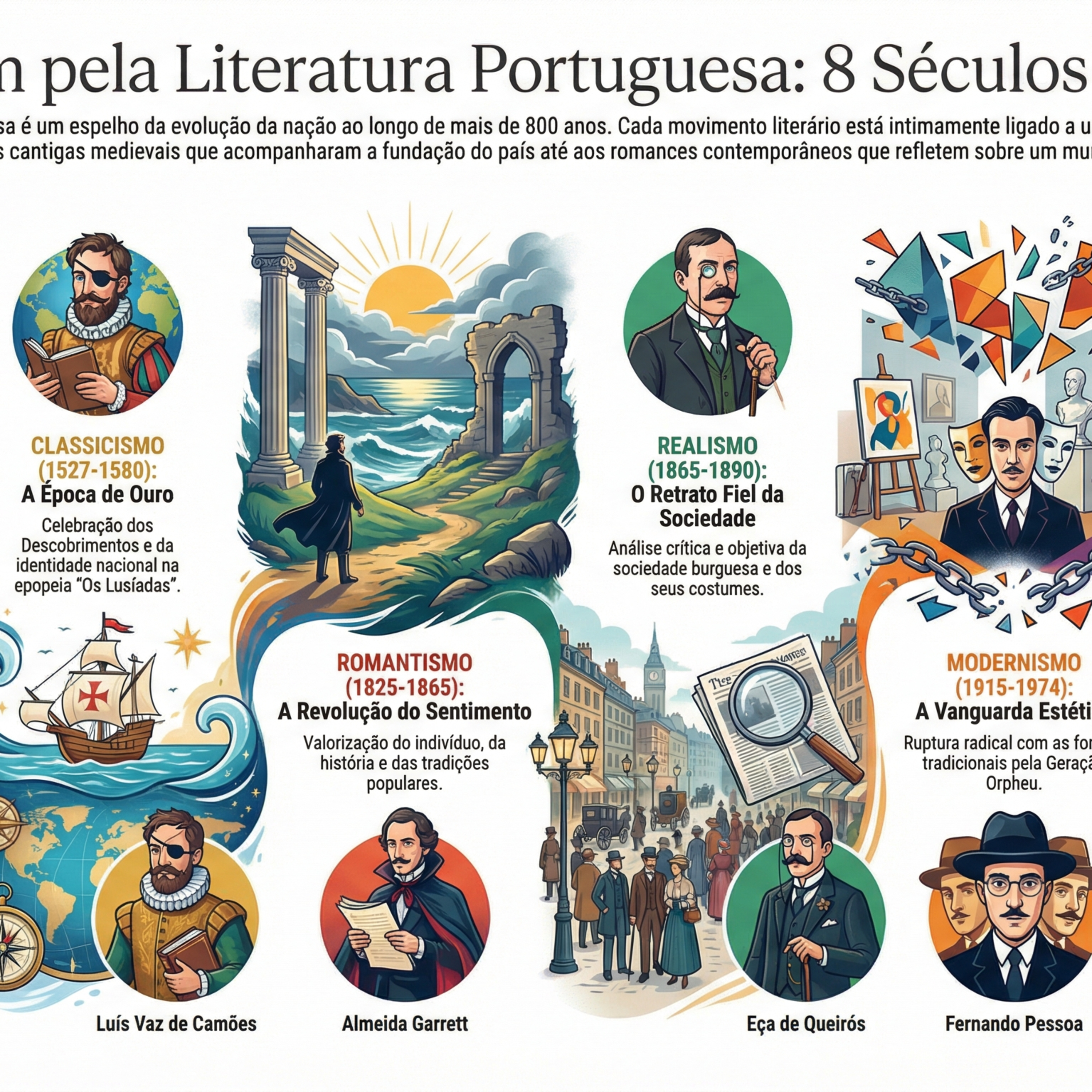 Viagem por 800 anos de literatura portuguesa