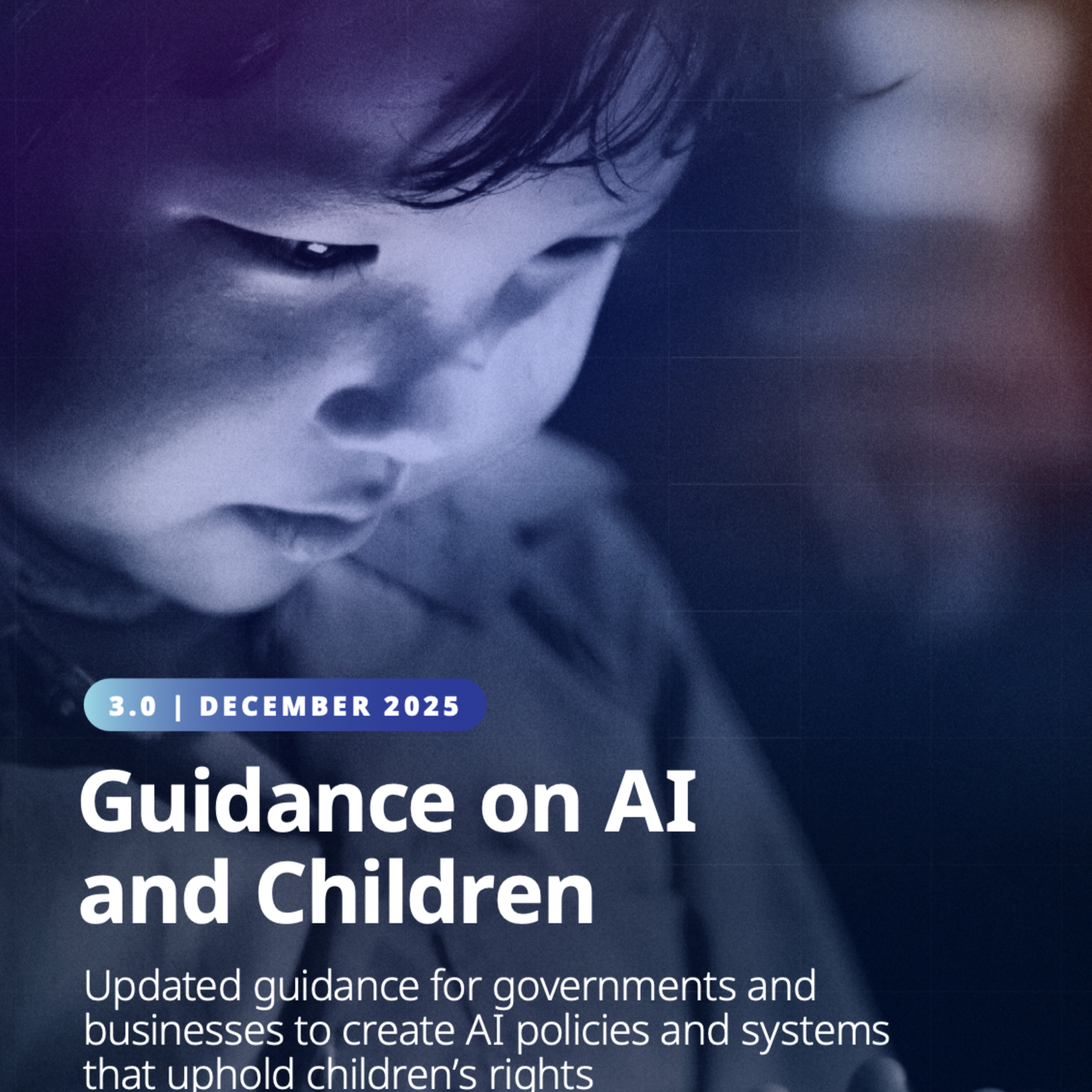 A Orientação da UNICEF sobre IA e Crianças