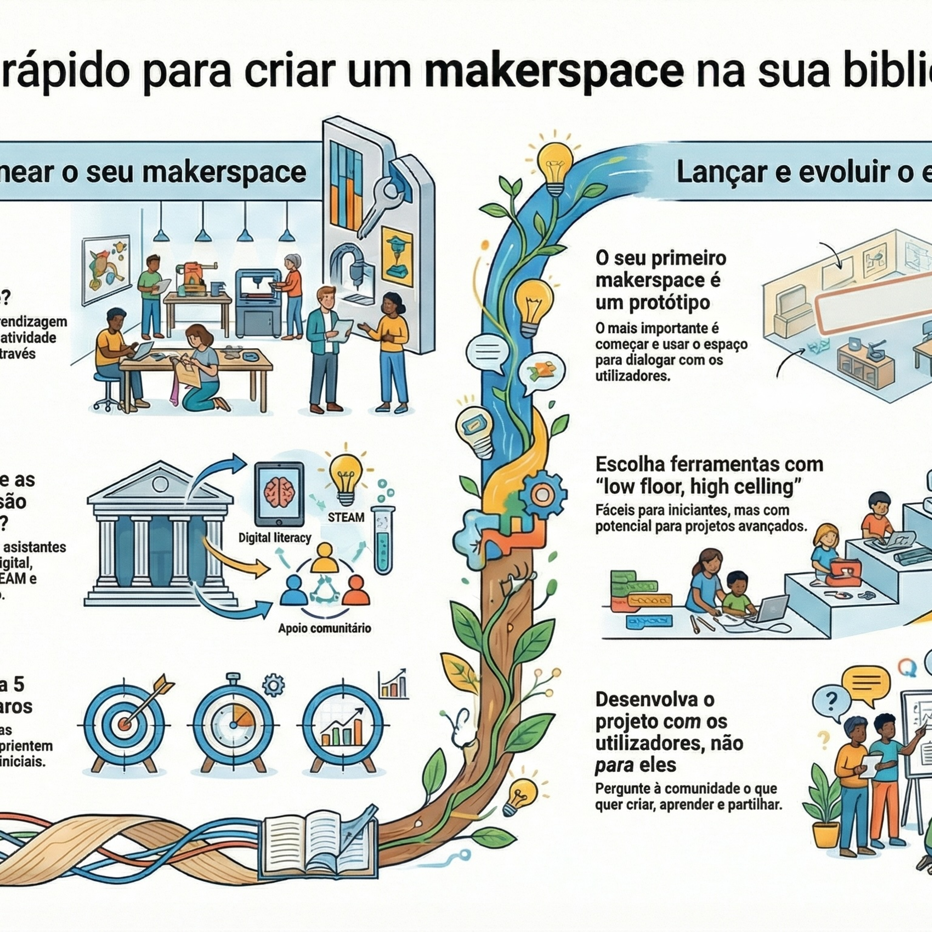 Guia de iniciação ao makerspace: como lançar um espaço criativo numa biblioteca