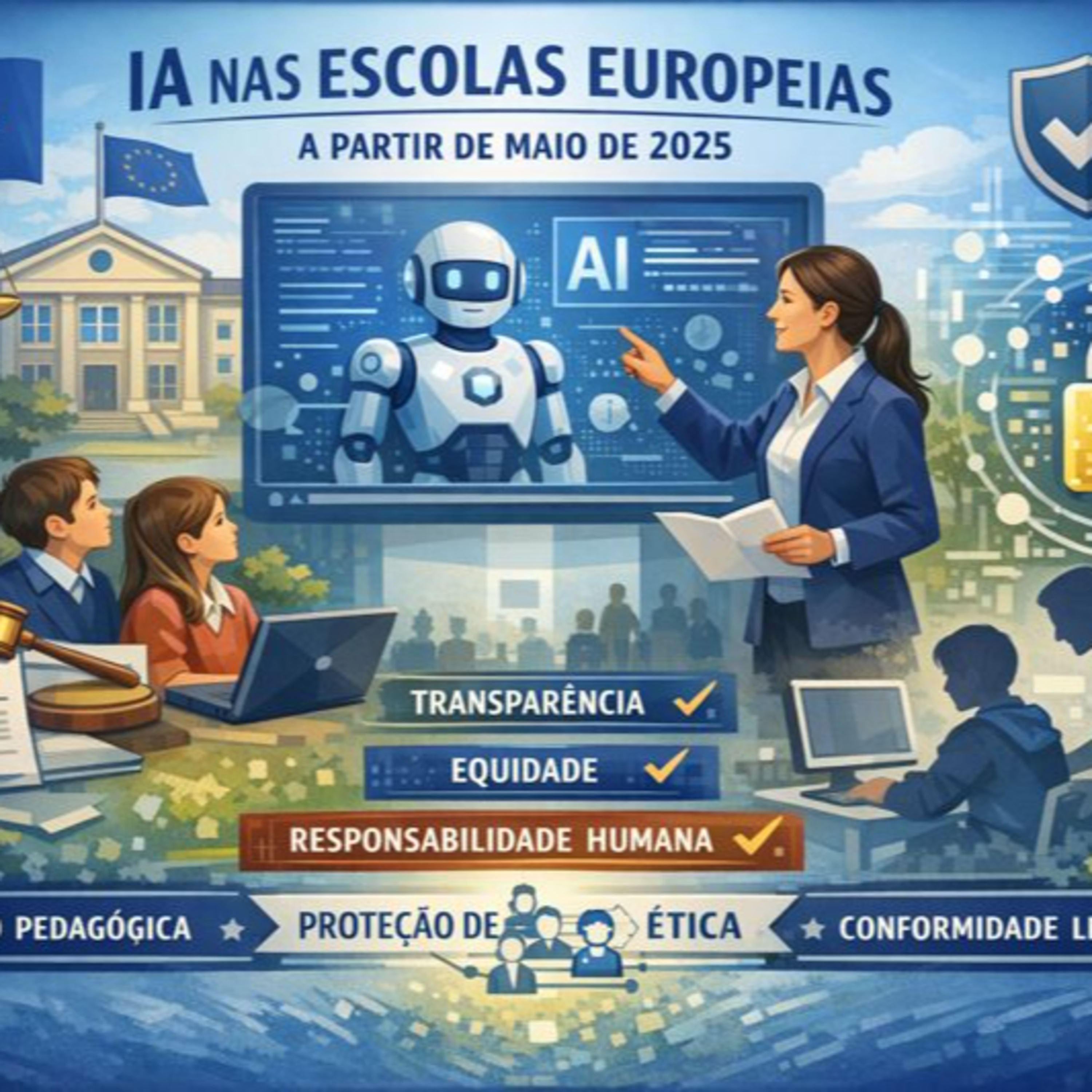 A integração da inteligência artificial generativa nas Escolas Europeias
