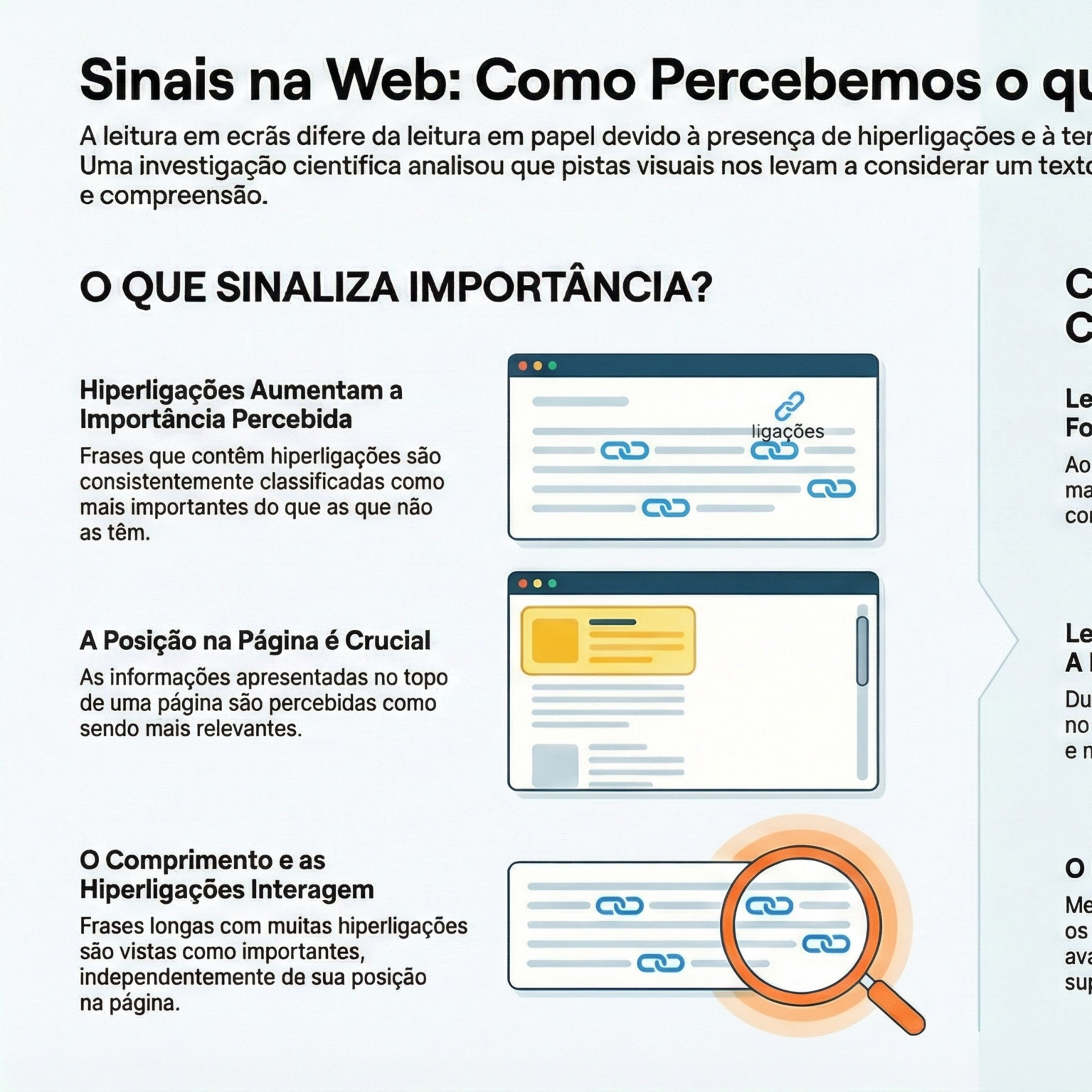 O impacto dos hiperlinks, da leitura dinâmica...