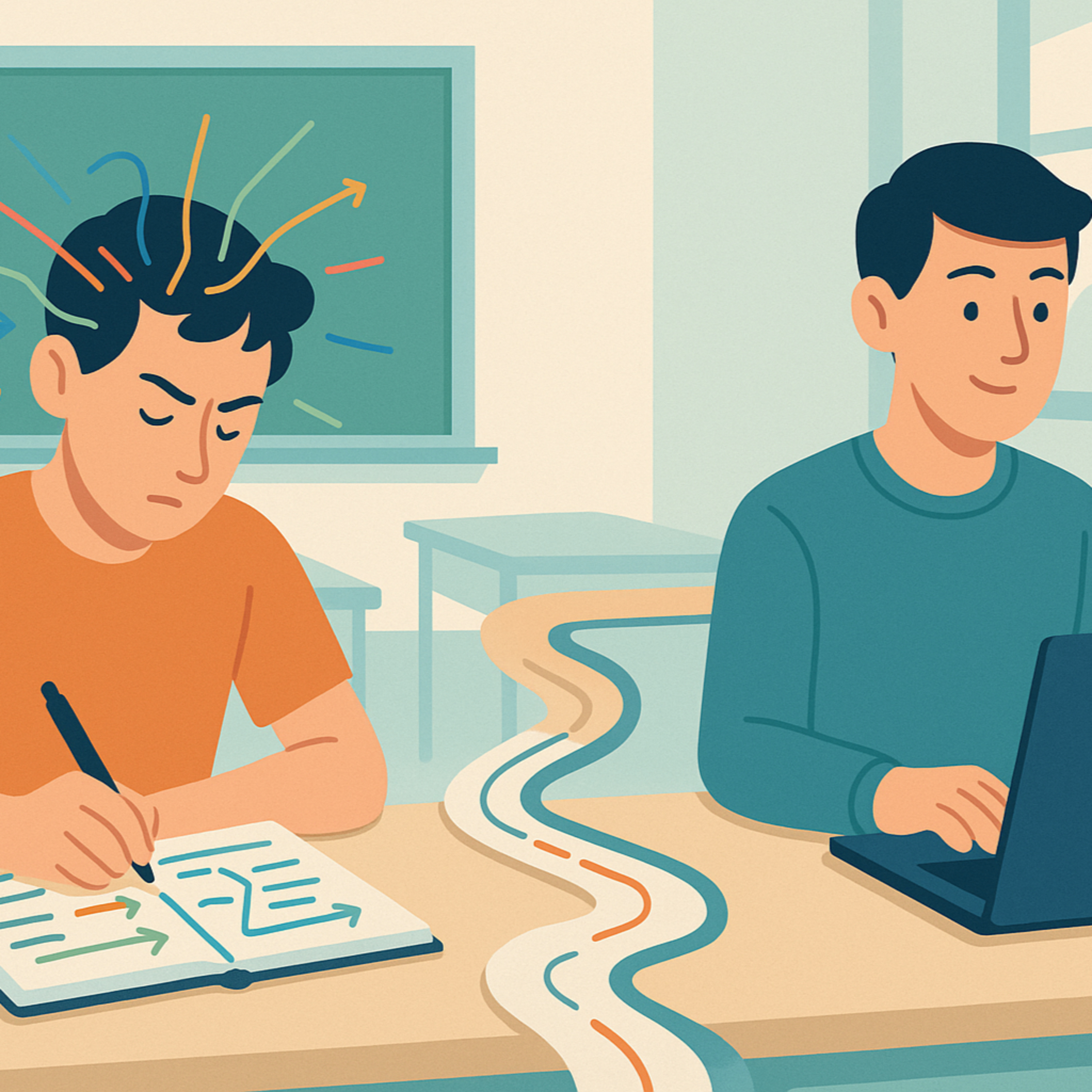 Apontamentos tradicionais superam a Inteligência Artificial