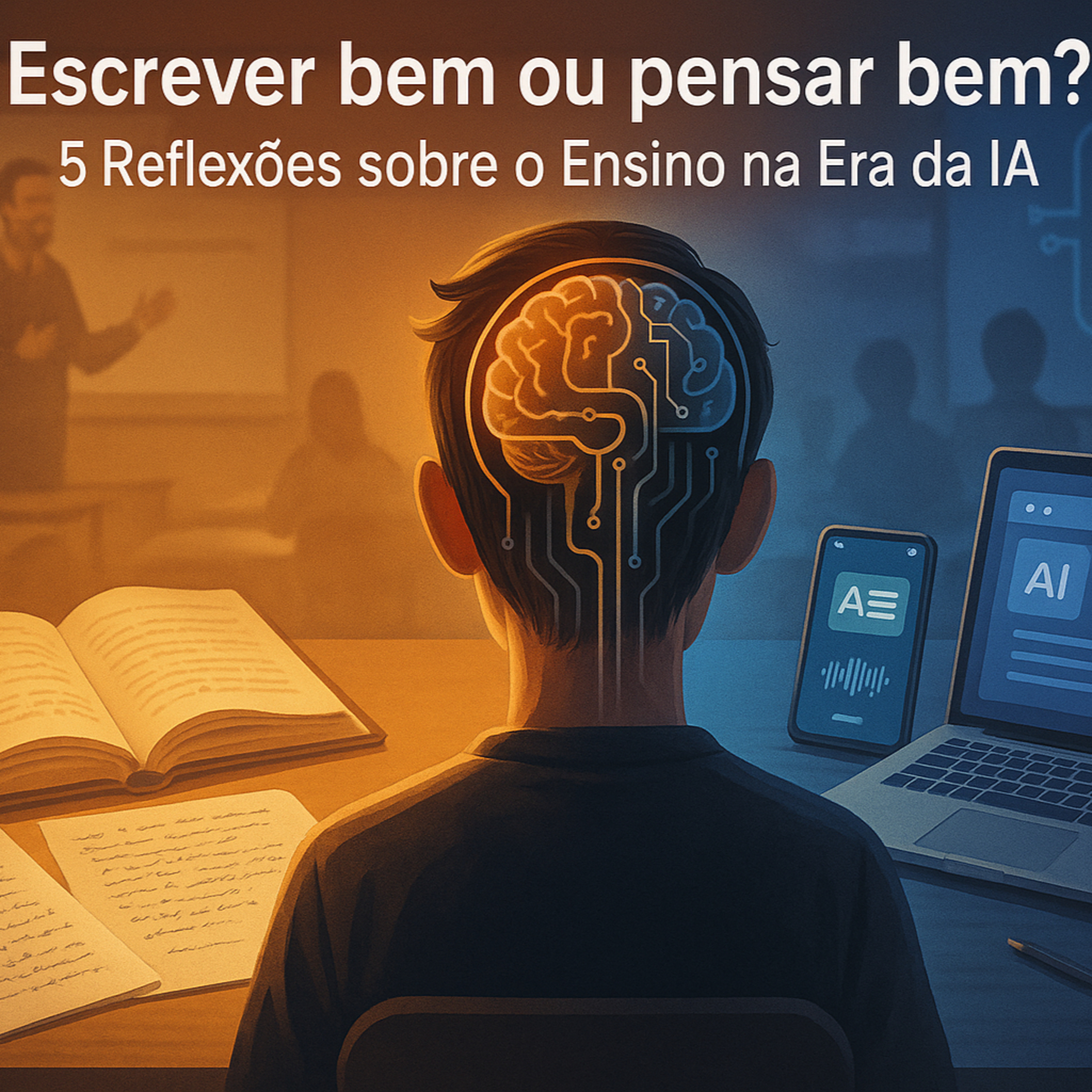 Pensar bem vale mais do que escrever bem