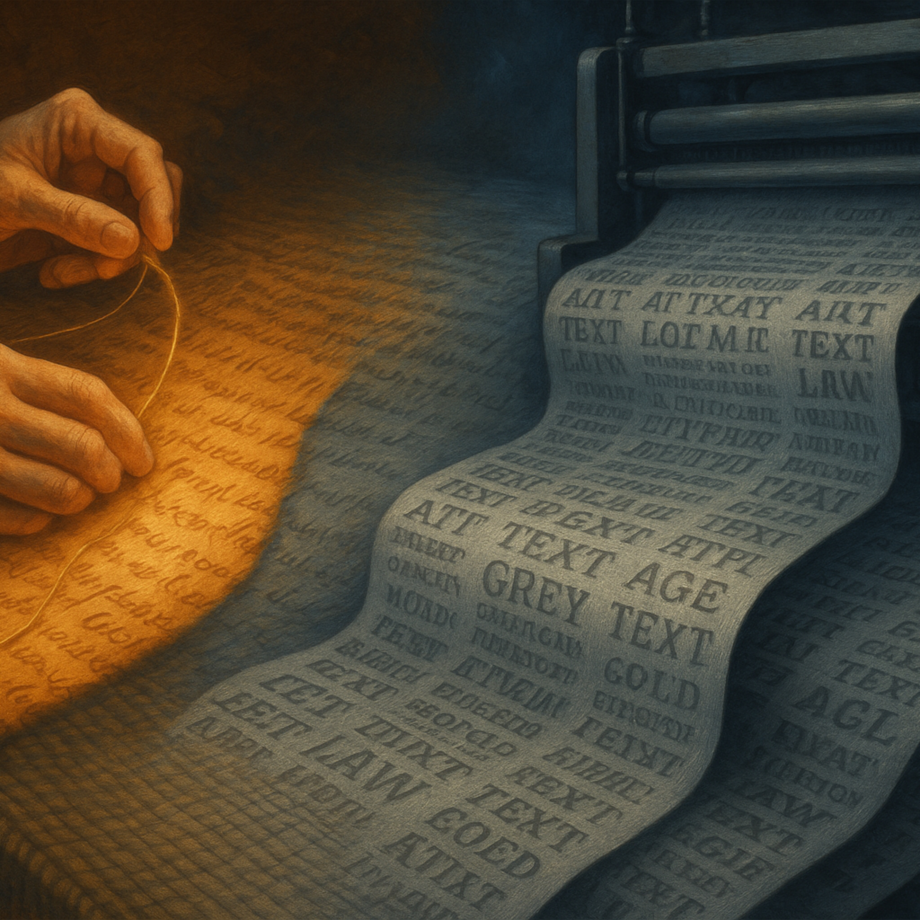 A Era da Produção em Massa do Pensamento e Linguagem