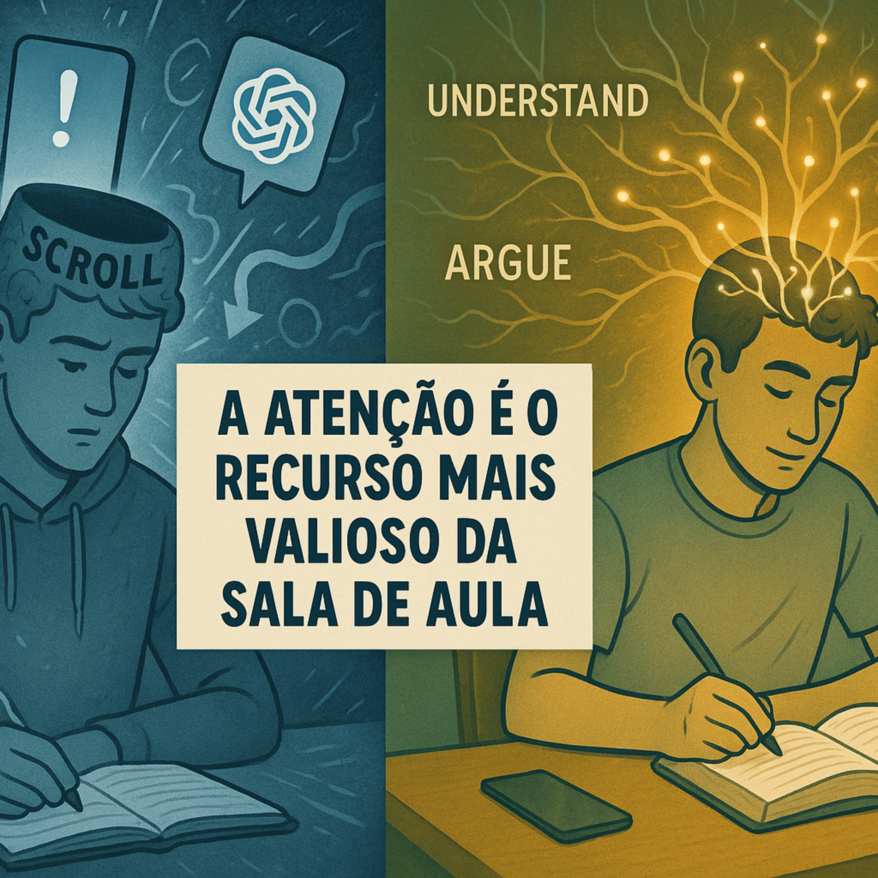 O telemóvel na mesa drena o cérebro