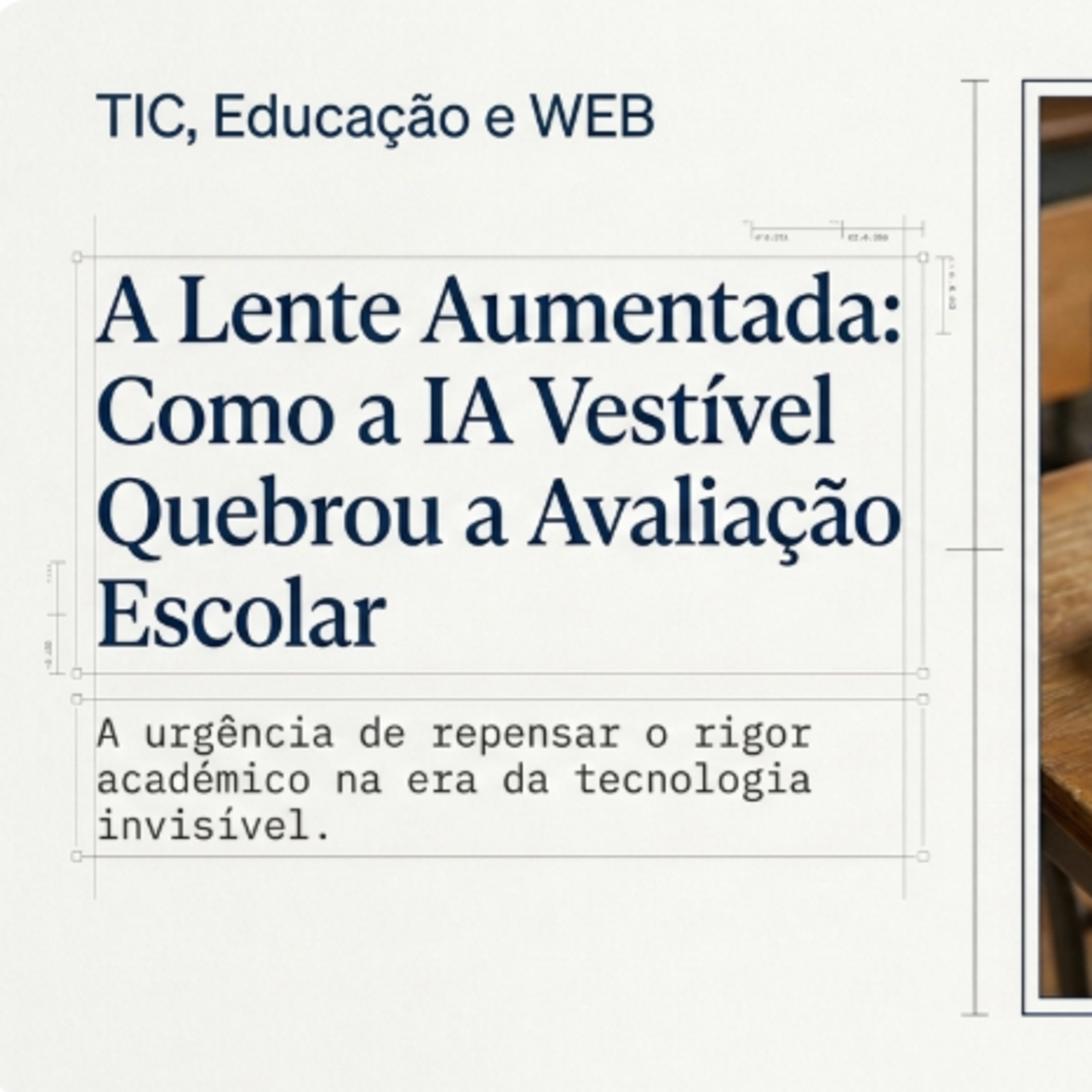 Óculos com IA nos exames: a fraude que obriga a escola a repensar a avaliação episode artwork