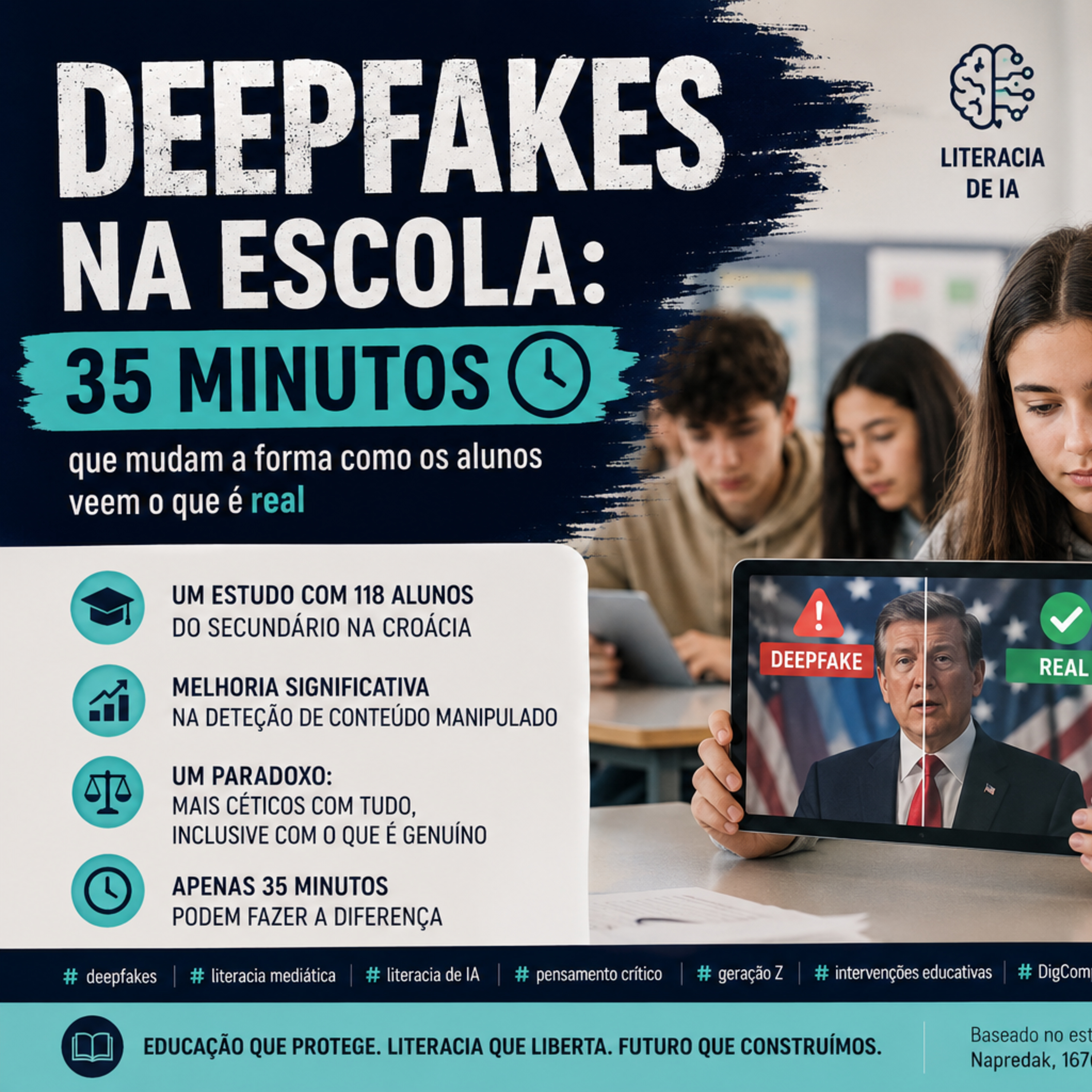 Deepfakes na escola: 35 minutos que mudam a forma como os alunos veem o que é real episode artwork