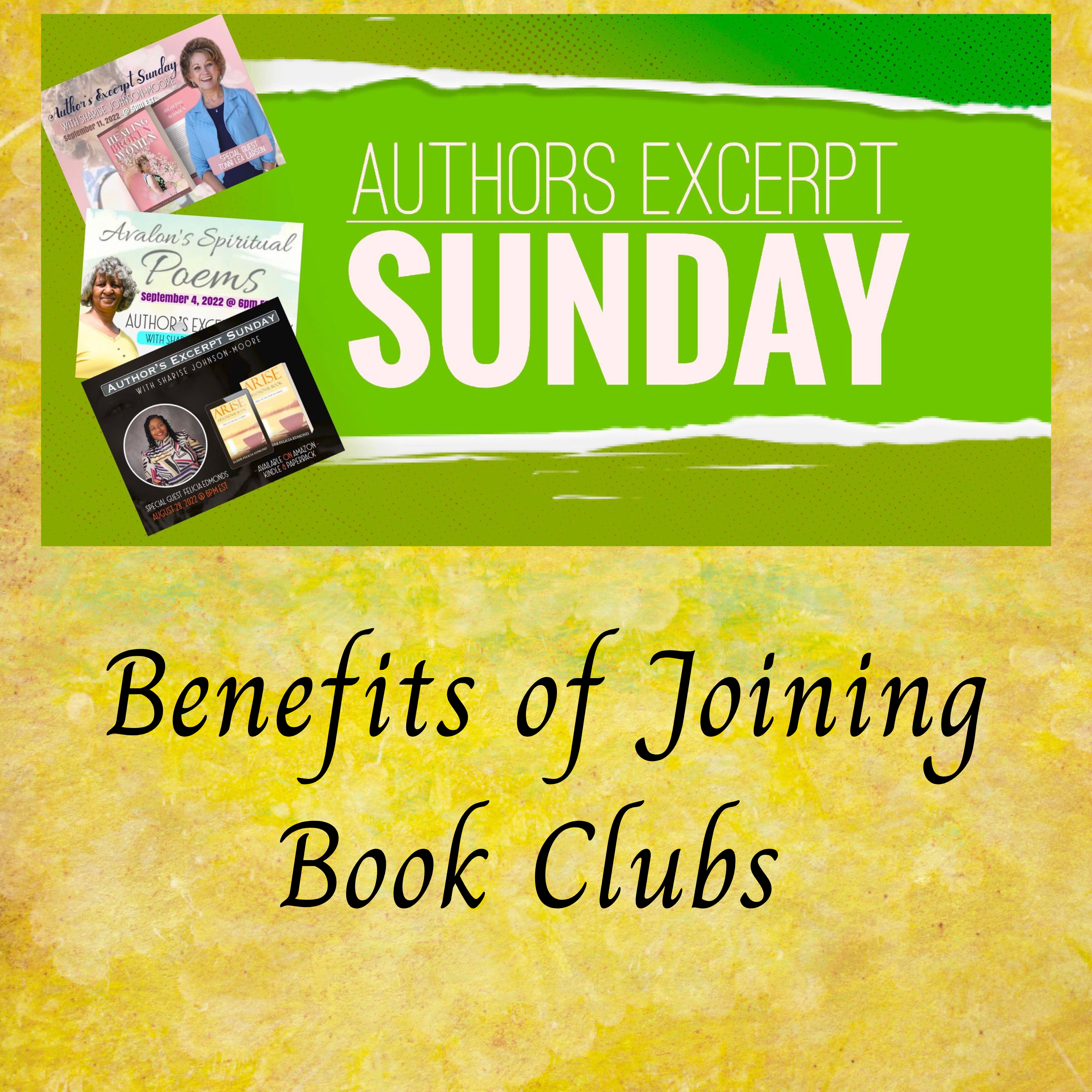 Author's Excerpt Sunday - Benefits of Joining Book Clubs episode artwork