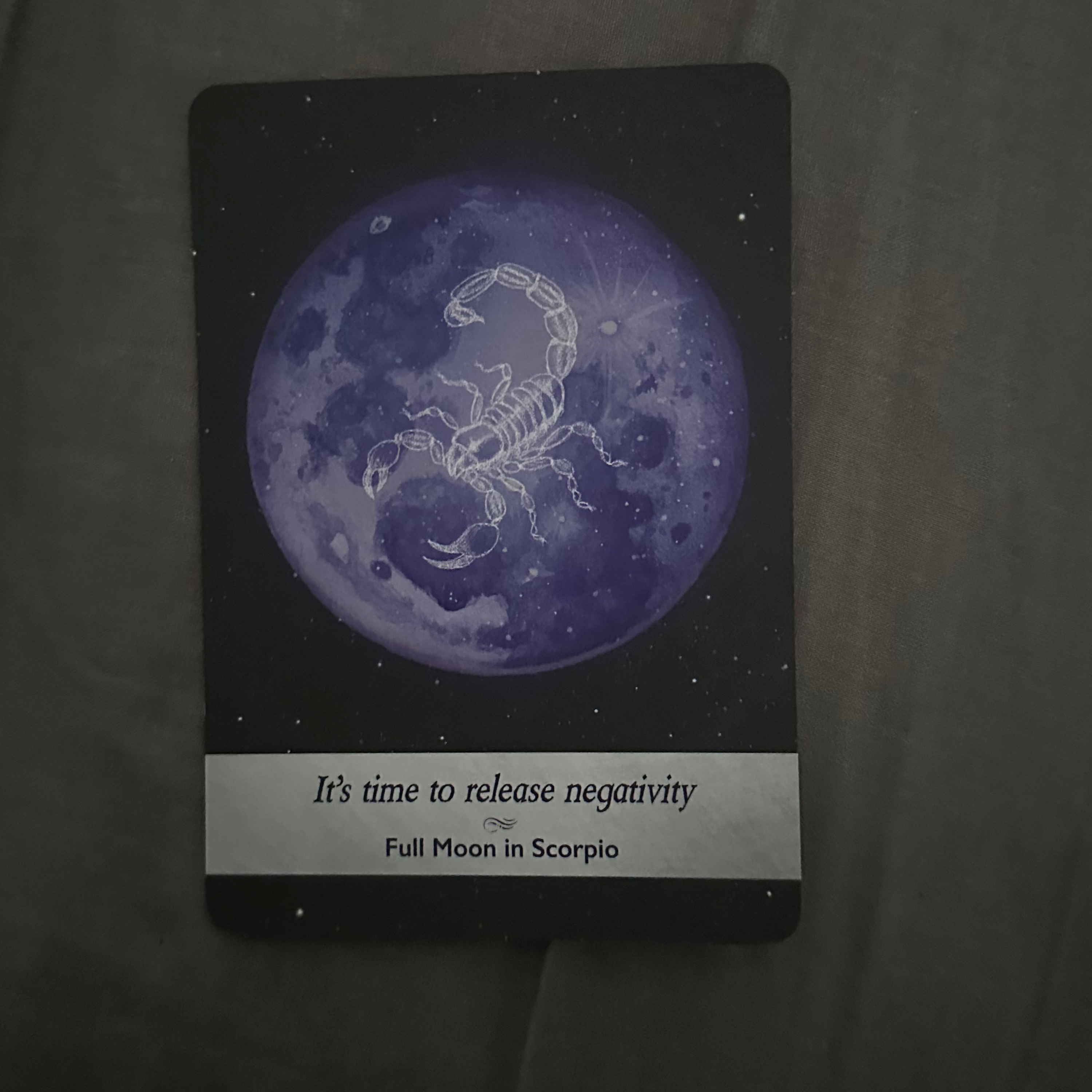Daily card reading ~ Full Moon in Scorpio