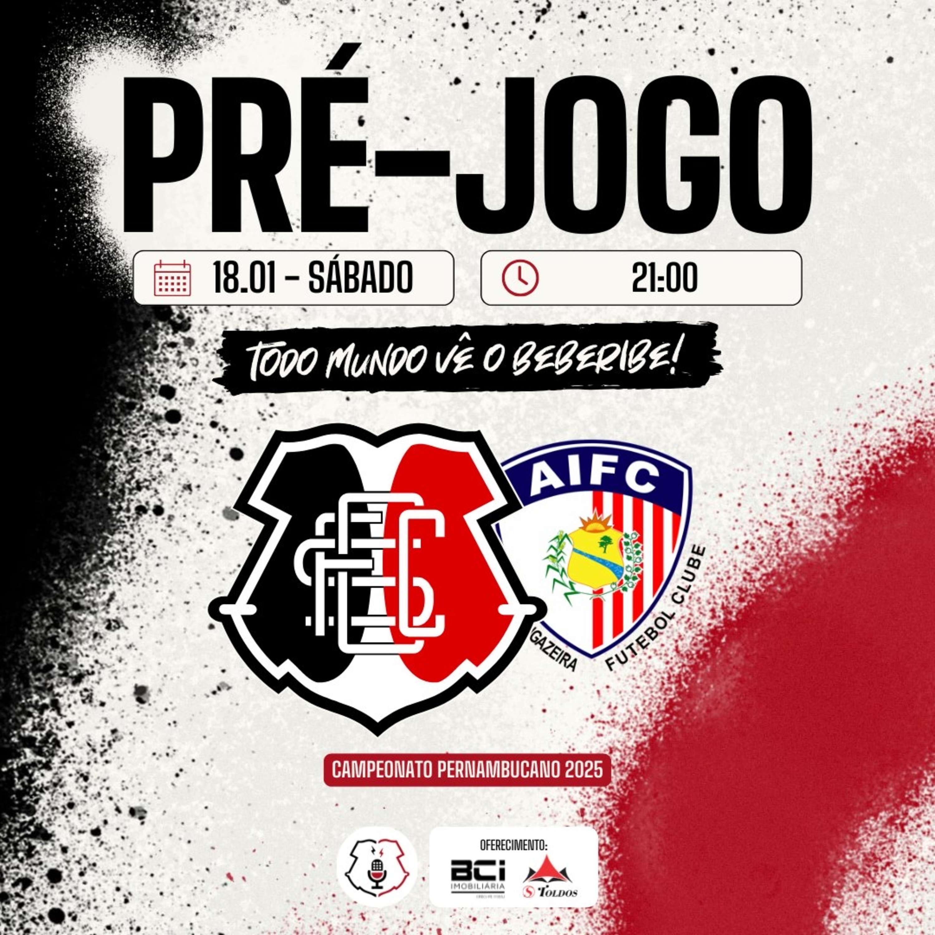 #513 - BEBERIBE PRÉ-JOGO - SANTA CRUZ X AFOGADOS - 3ª RODADA PE25 episode artwork