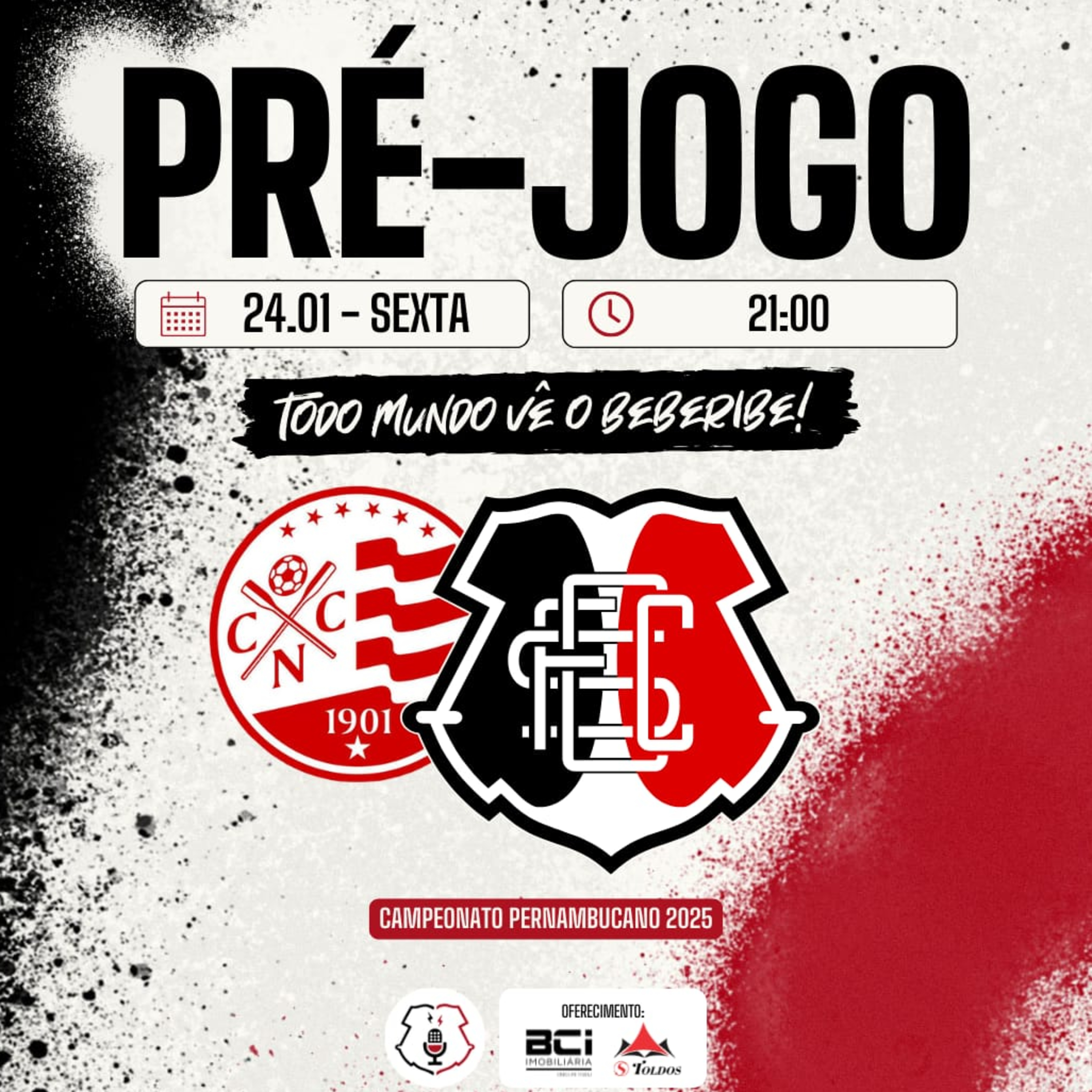 #517 - PRÉ-JOGO DO BEBERIBE - NÁUTICO X SANTA CRUZ - CAMP. PE 2025 episode artwork
