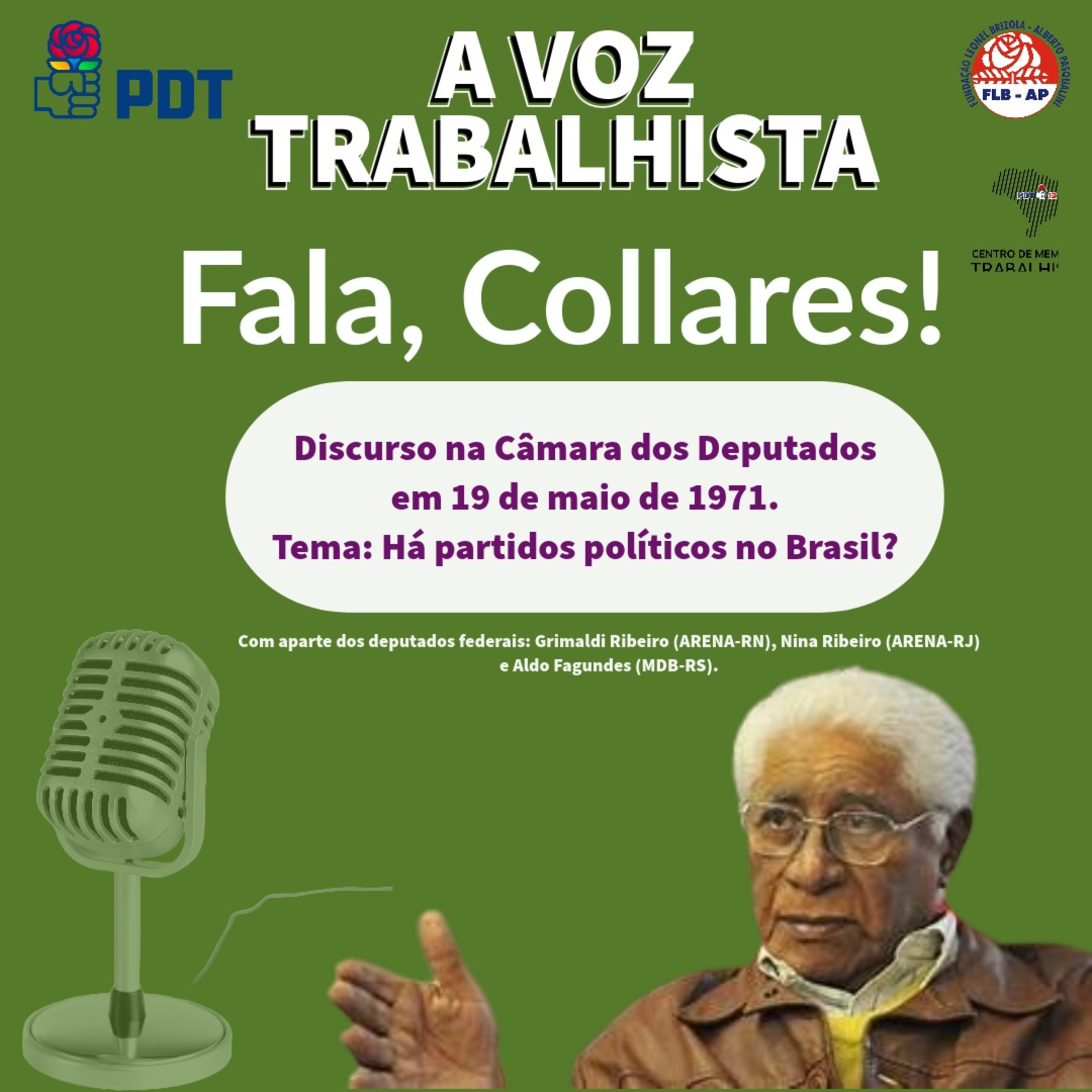 EP#70-Alceu Collares em 19 de maio de 1971, na Câmara dos Deputados sobre a importância dos partidos políticos episode artwork
