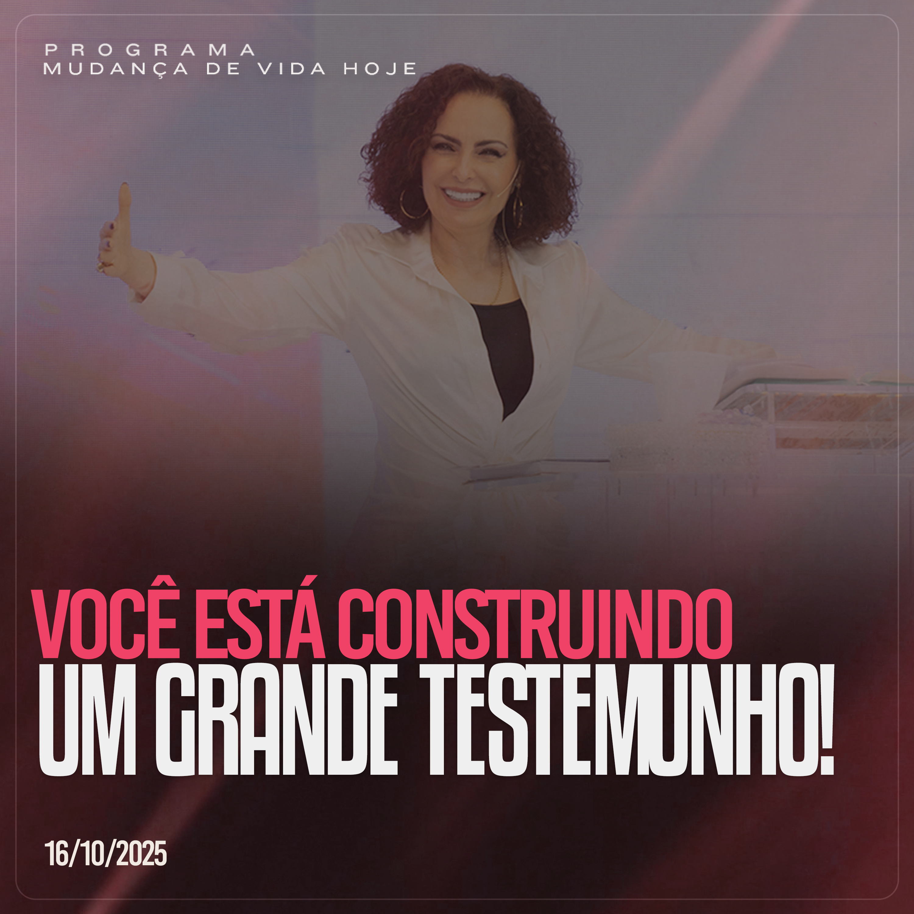 Você está construindo um grande testemunho! | Mudança de Vida Hoje episode artwork
