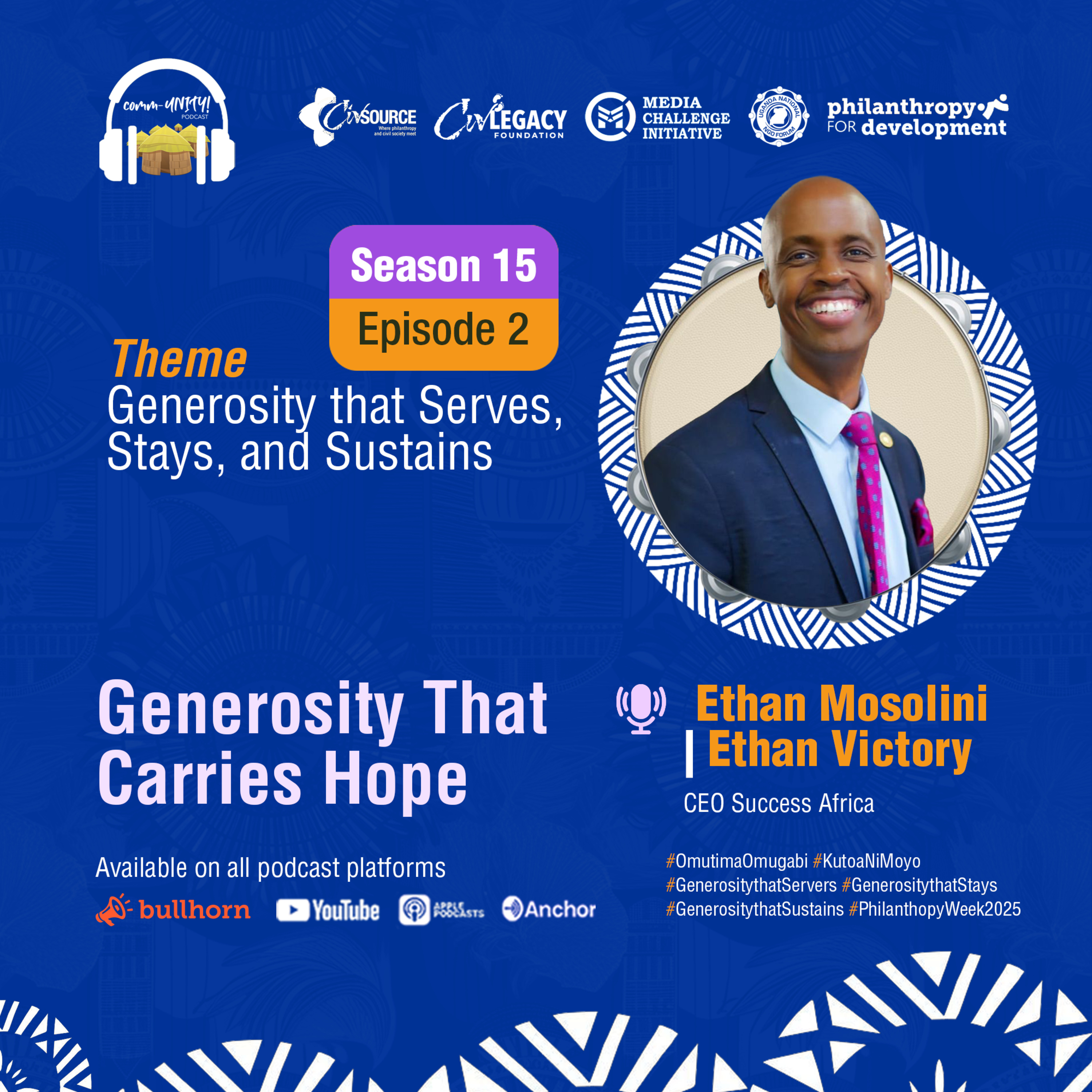  comm-UNITY! | Season 15 | Episode 2 | Generosity That Carries Hope episode artwork