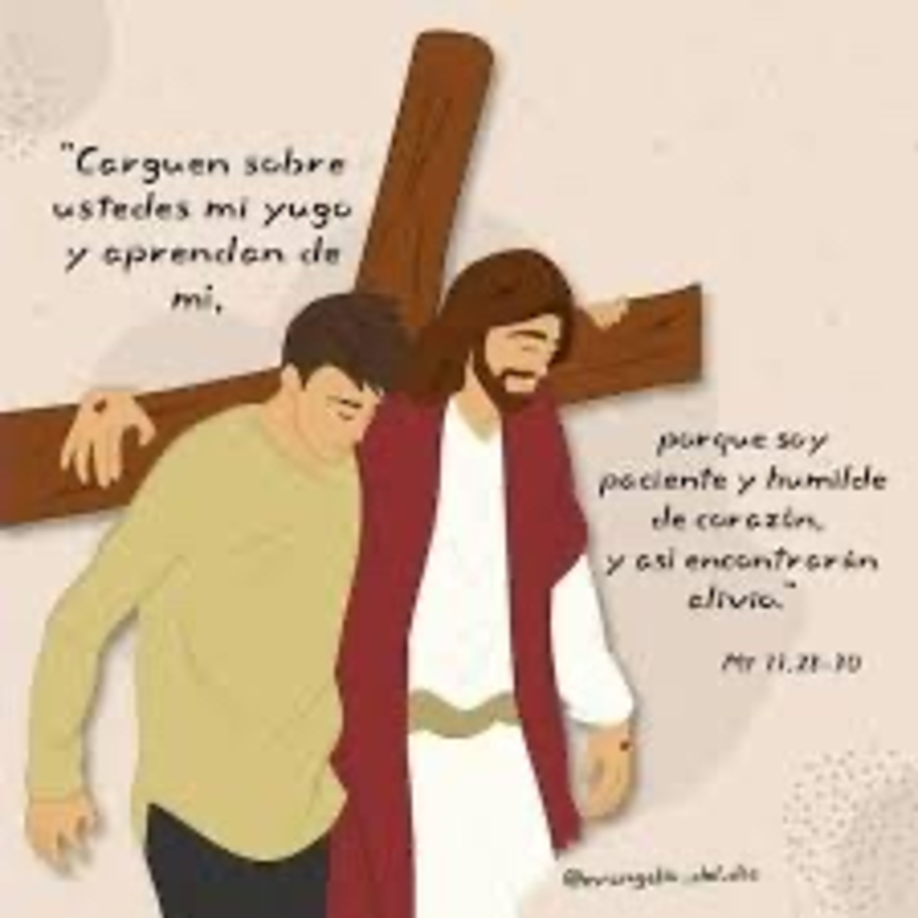 Evangelio del Miércoles 11 de Diciembre. Mateo 11,28-30