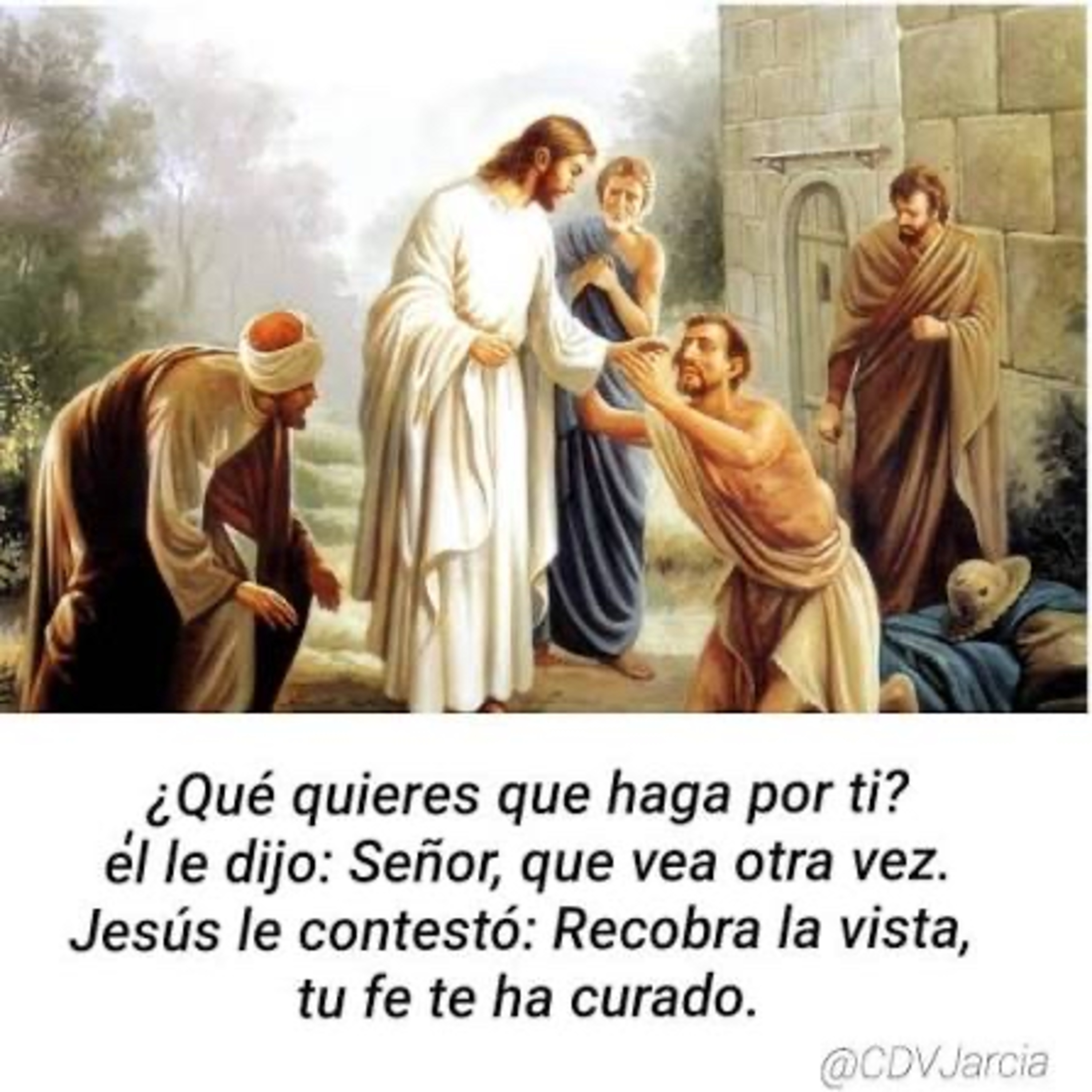 Evangelio del Lunes 17 de Noviembre. Lucas 18,35-43