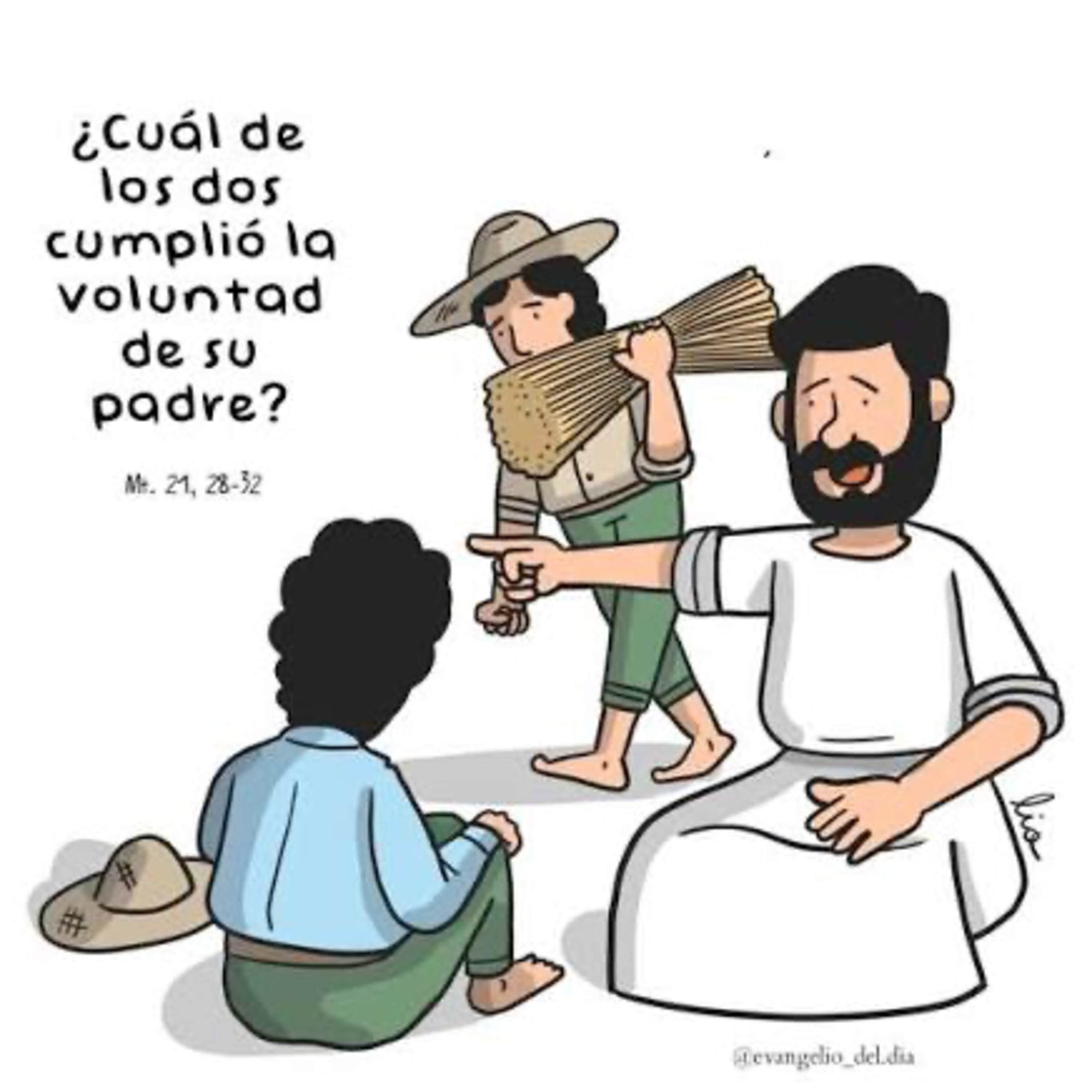 Evangelio del Martes 16 de Diciembre. Mateo 21,28-32.